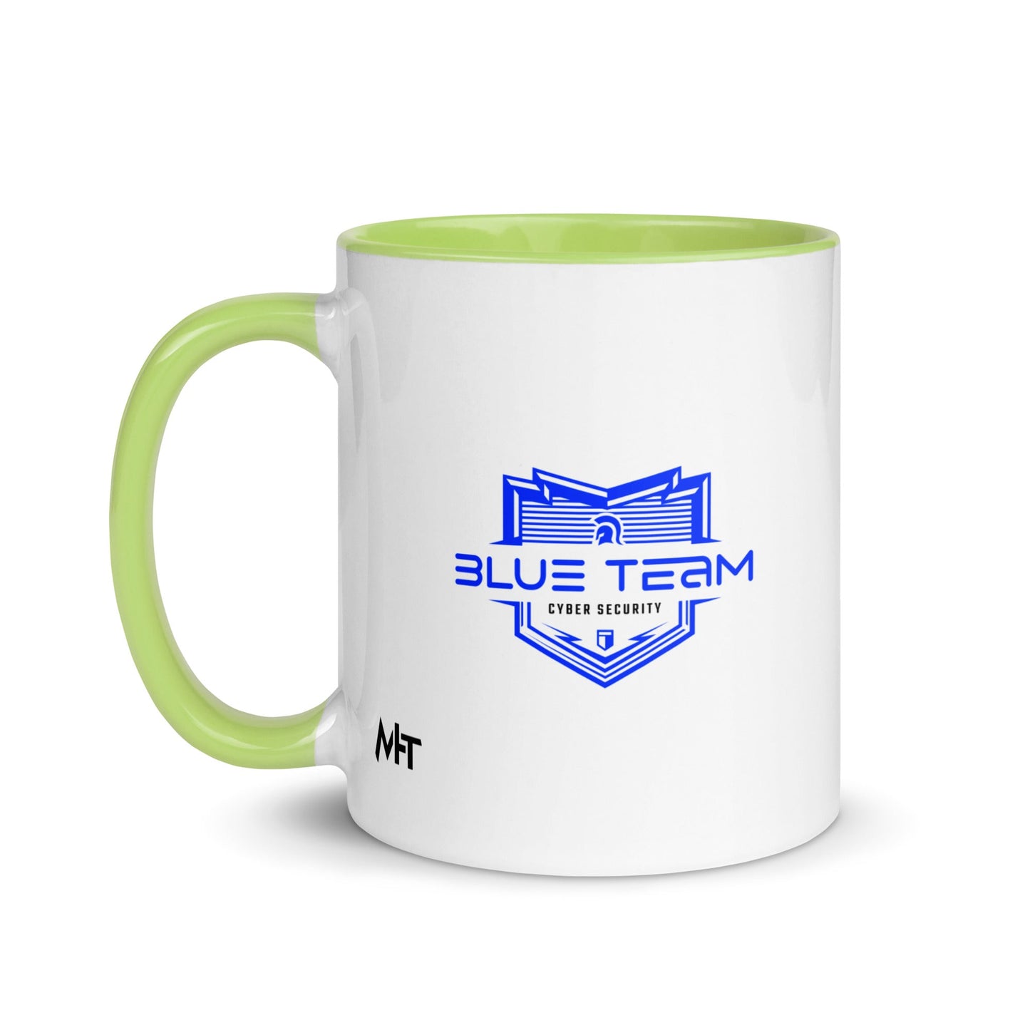 Cyber Security Blue Team V15 - Mug with Color Inside by DarkByteGear