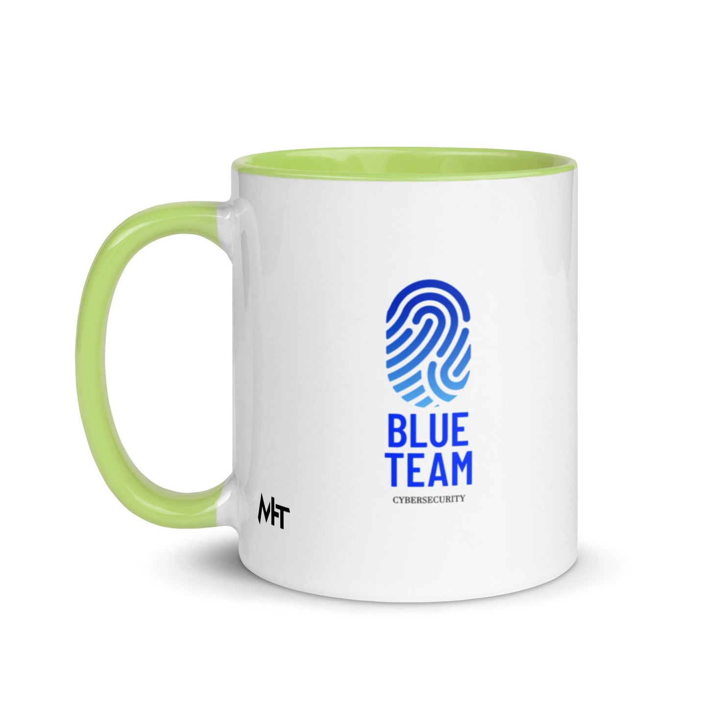 Cyber Security Blue Team V2 - Mug with Color Inside by DarkByteGear