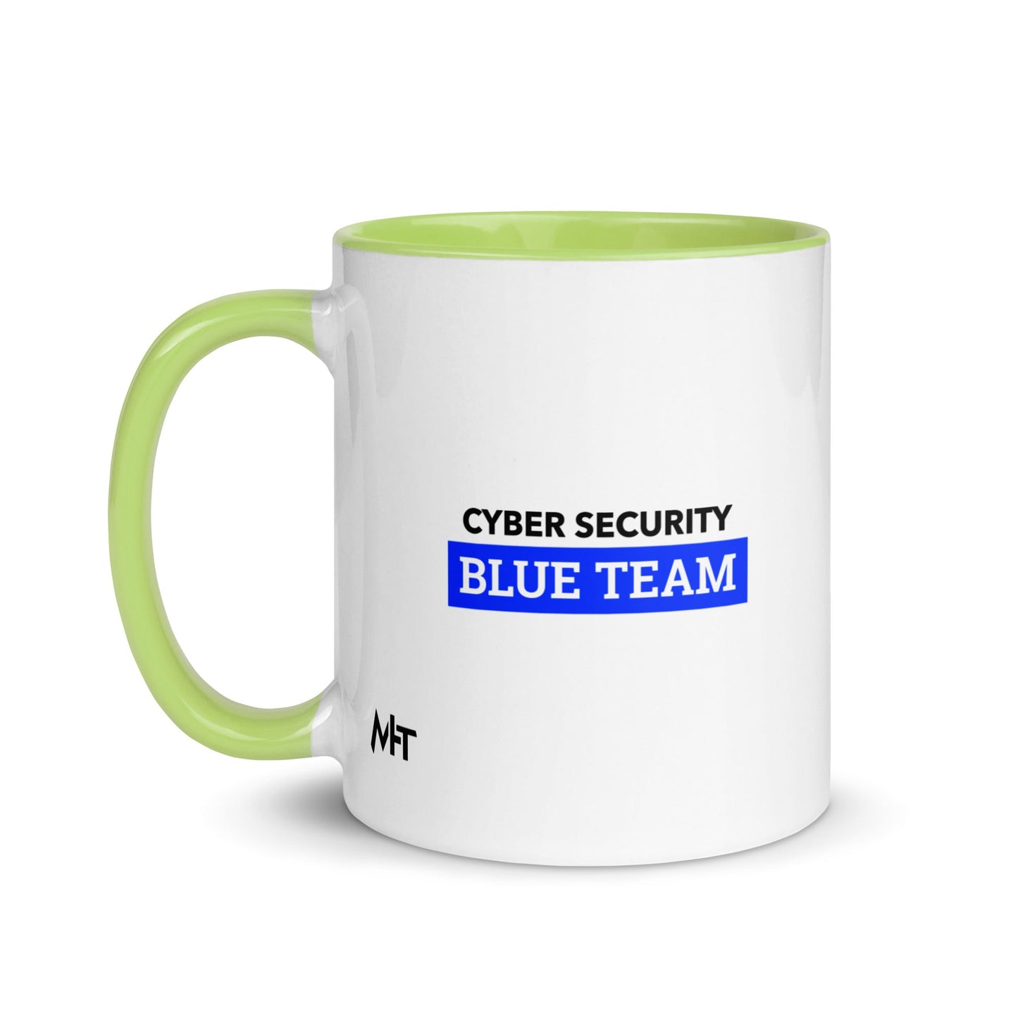 Cyber Security Blue Team V6 - Mug with Color Inside by DarkByteGear
