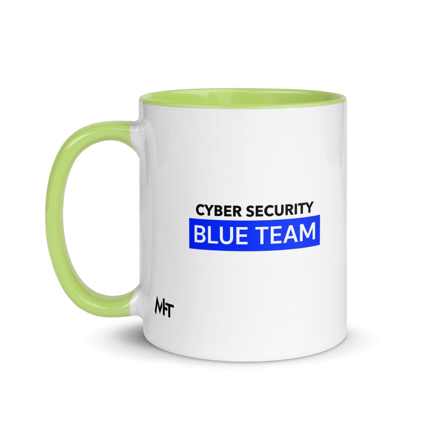 Cyber Security Blue Team V7 - Mug with Color Inside by DarkByteGear
