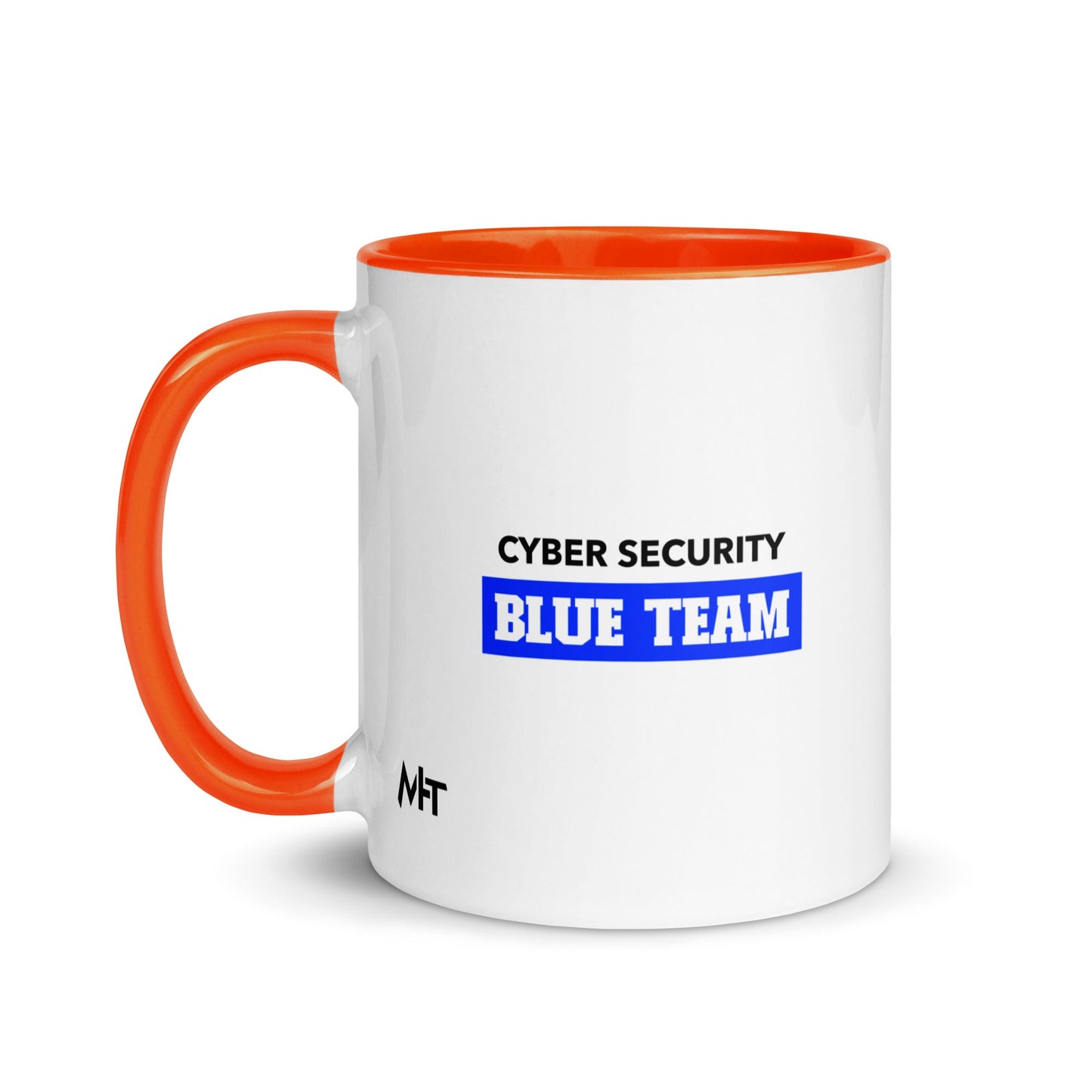 Cyber Security Blue Team V10 - Mug with Color Inside by DarkByteGear