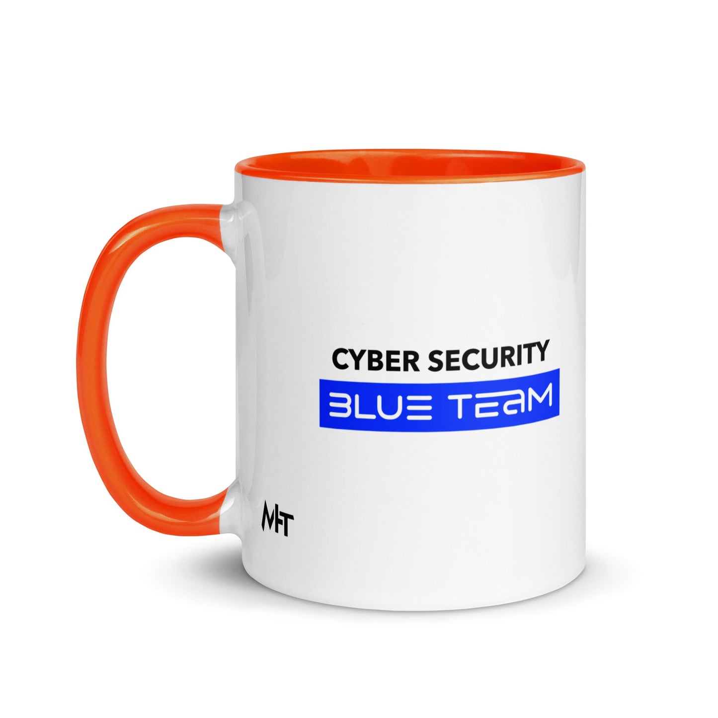 Cyber Security Blue Team V8 - Mug with Color Inside by DarkByteGear