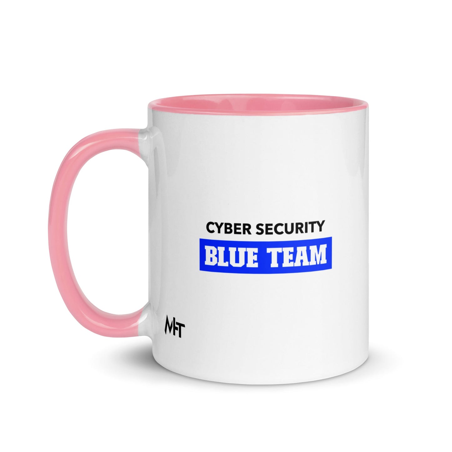 Cyber Security Blue Team V10 - Mug with Color Inside by DarkByteGear