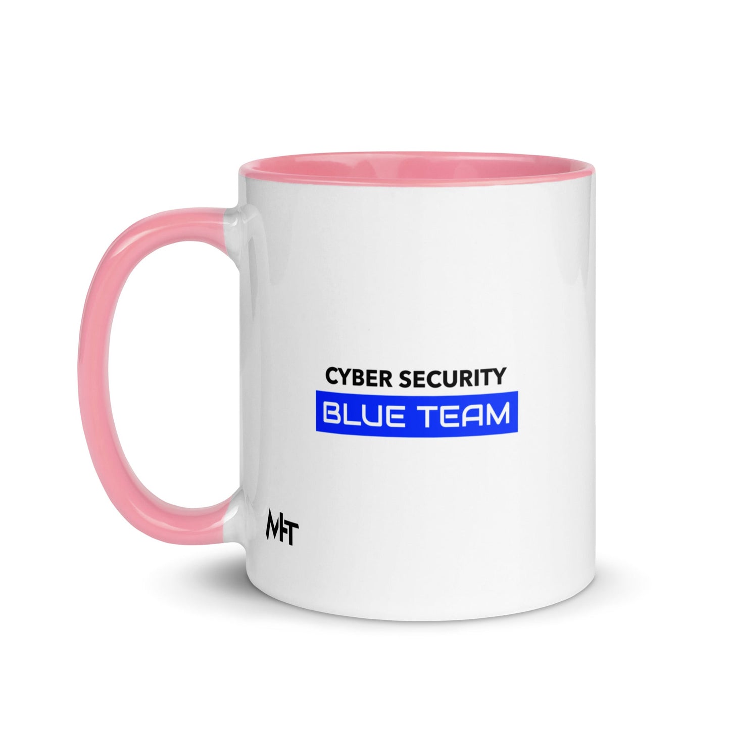 Cyber Security Blue Team V12 - Mug with Color Inside by DarkByteGear