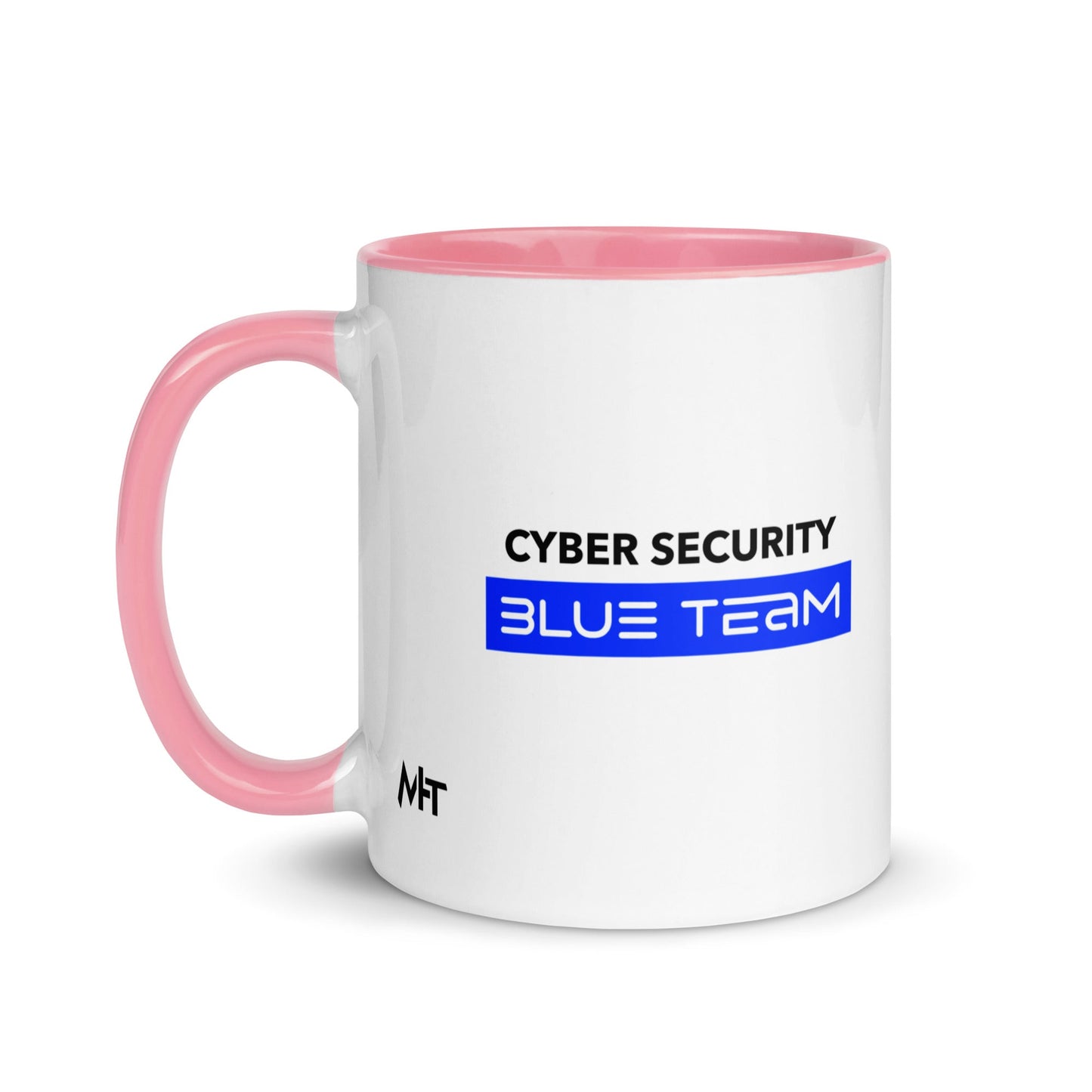 Cyber Security Blue Team V8 - Mug with Color Inside by DarkByteGear