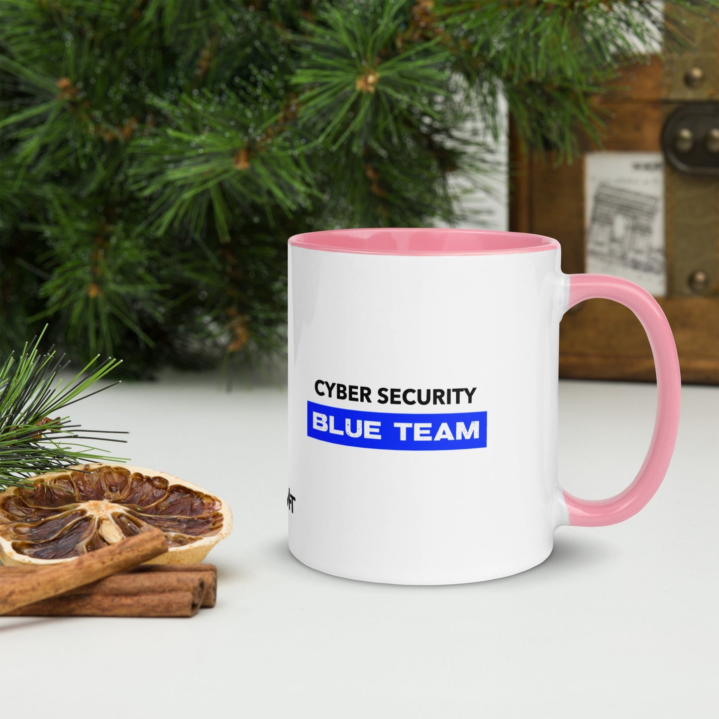 Cyber Security Blue Team V9 - Mug with Color Inside by DarkByteGear