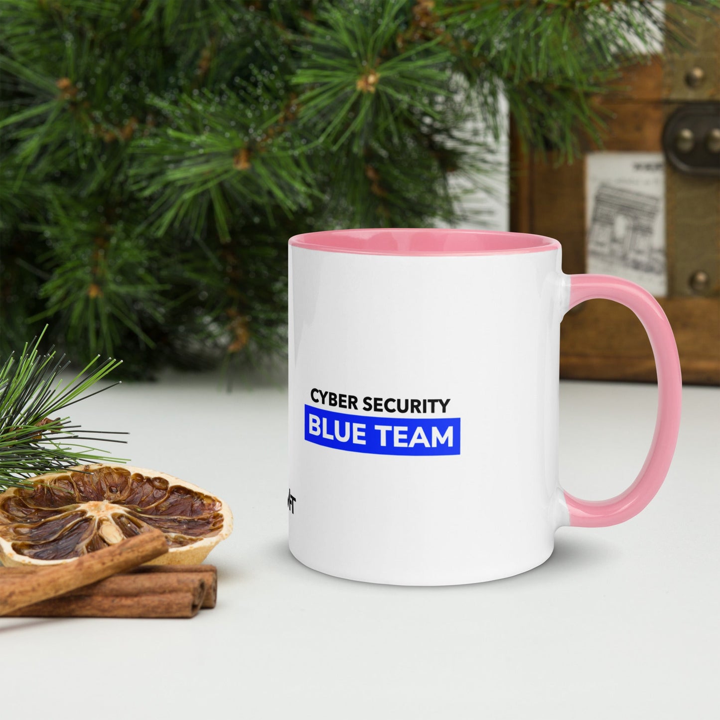 Cyber Security Blue Team V11 - Mug with Color Inside by DarkByteGear