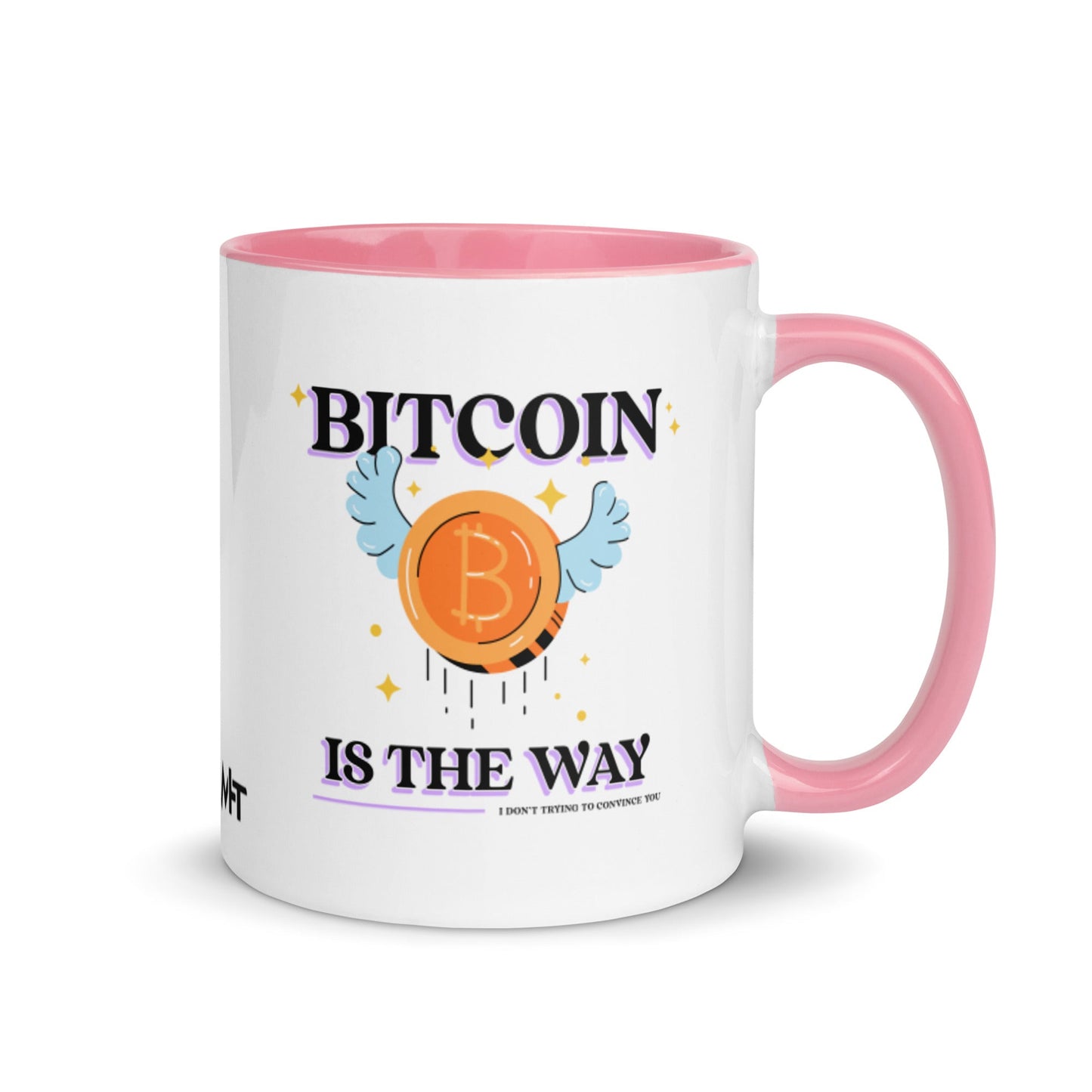Bitcoin is the way - Mug with Color Inside by DarkByteGear