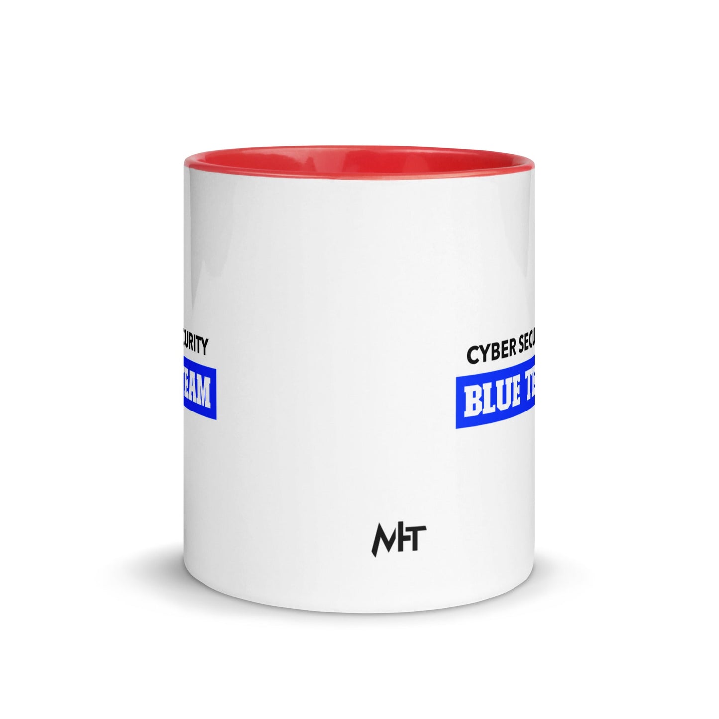 Cyber Security Blue Team V10 - Mug with Color Inside by DarkByteGear