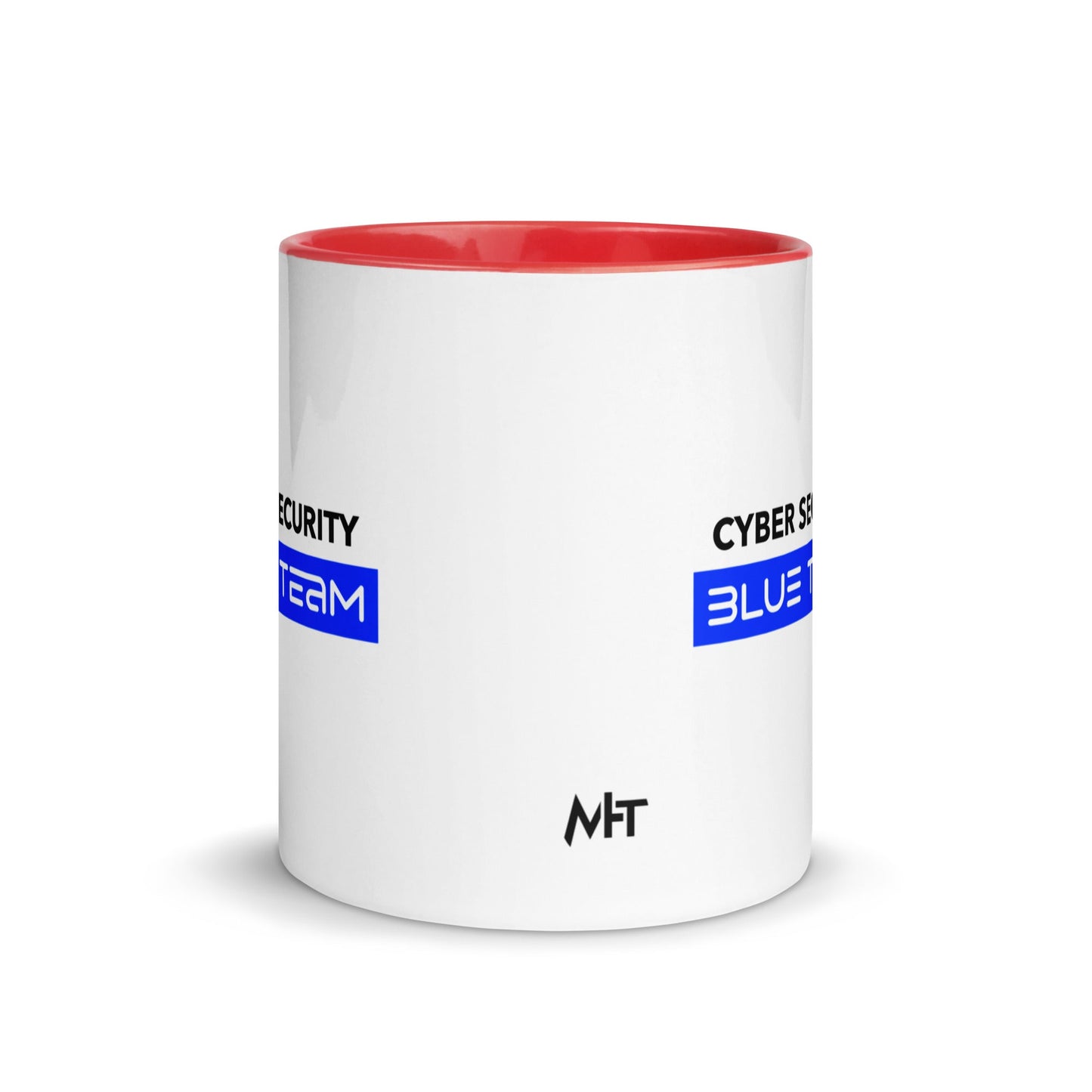 Cyber Security Blue Team V8 - Mug with Color Inside by DarkByteGear