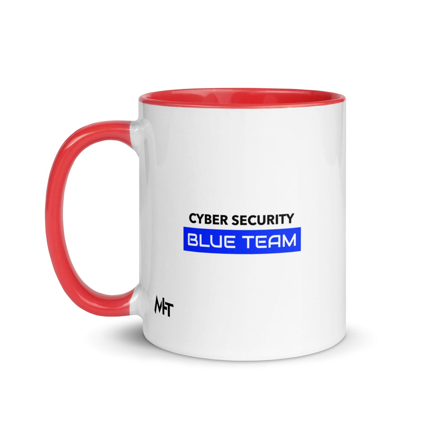 Cyber Security Blue Team V12 - Mug with Color Inside by DarkByteGear