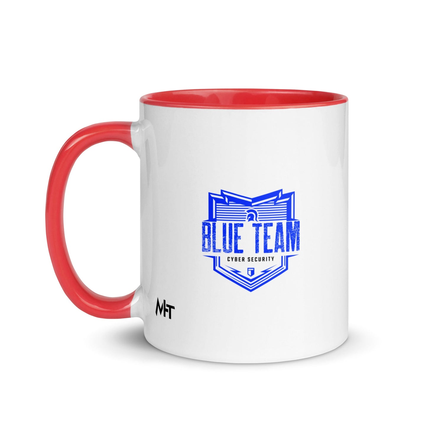 Cyber Security Blue Team V13 - Mug with Color Inside by DarkByteGear