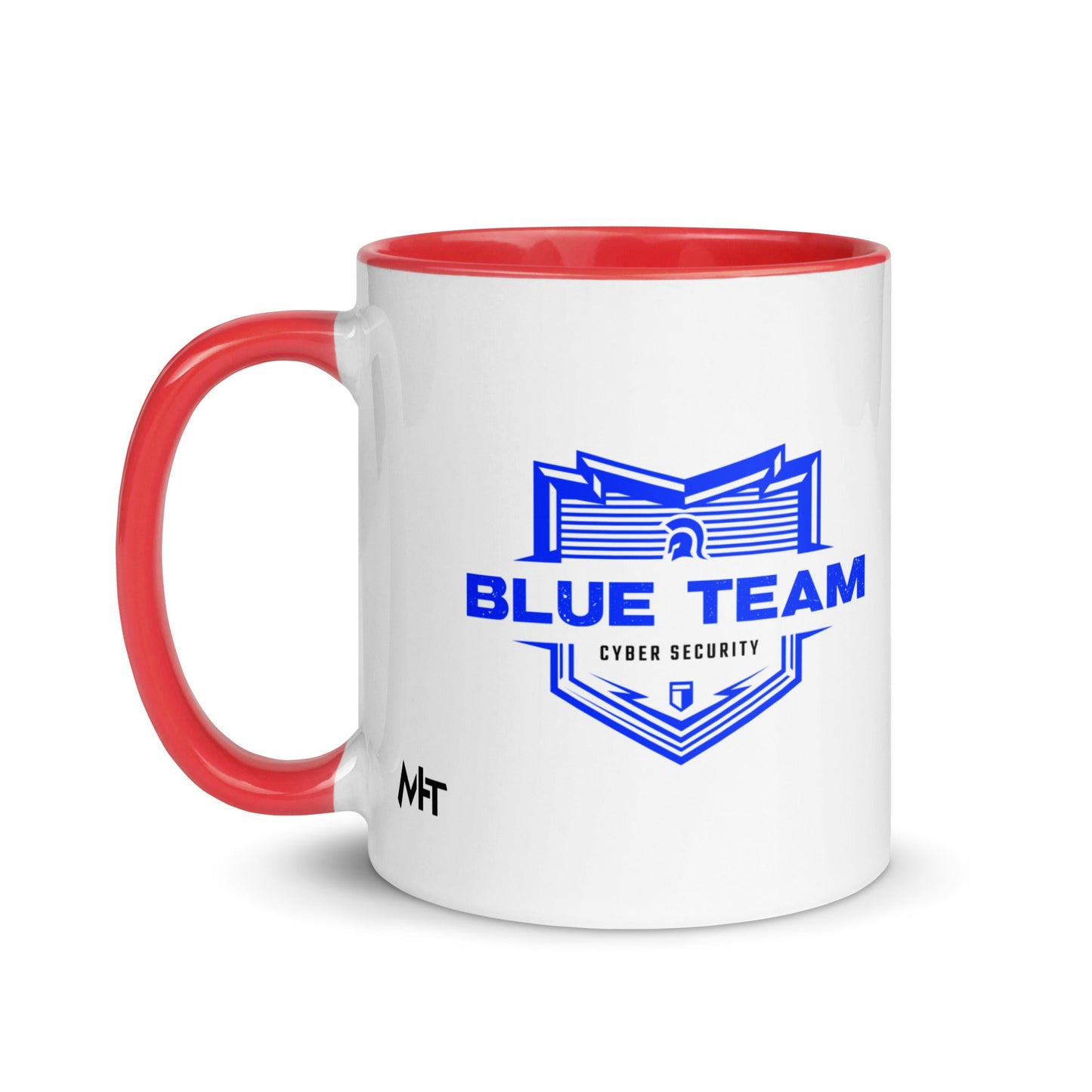 Cyber Security Blue Team V14 - Mug with Color Inside by DarkByteGear