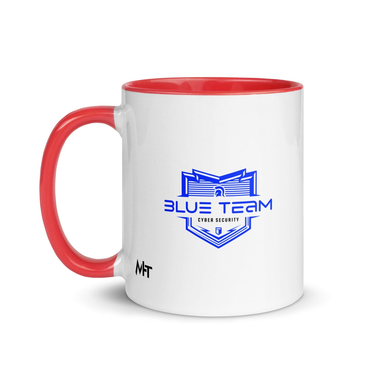 Cyber Security Blue Team V15 - Mug with Color Inside by DarkByteGear