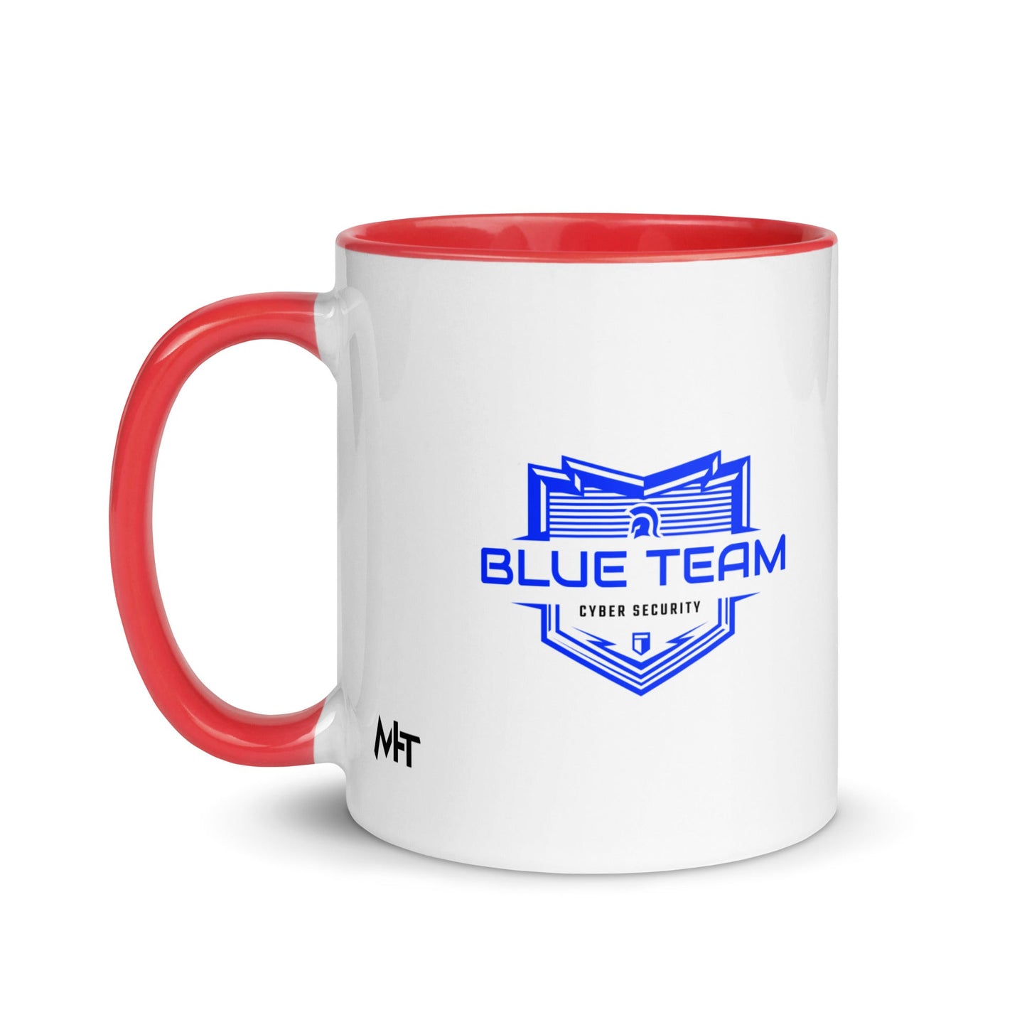 Cyber Security Blue Team V17 - Mug with Color Inside by DarkByteGear