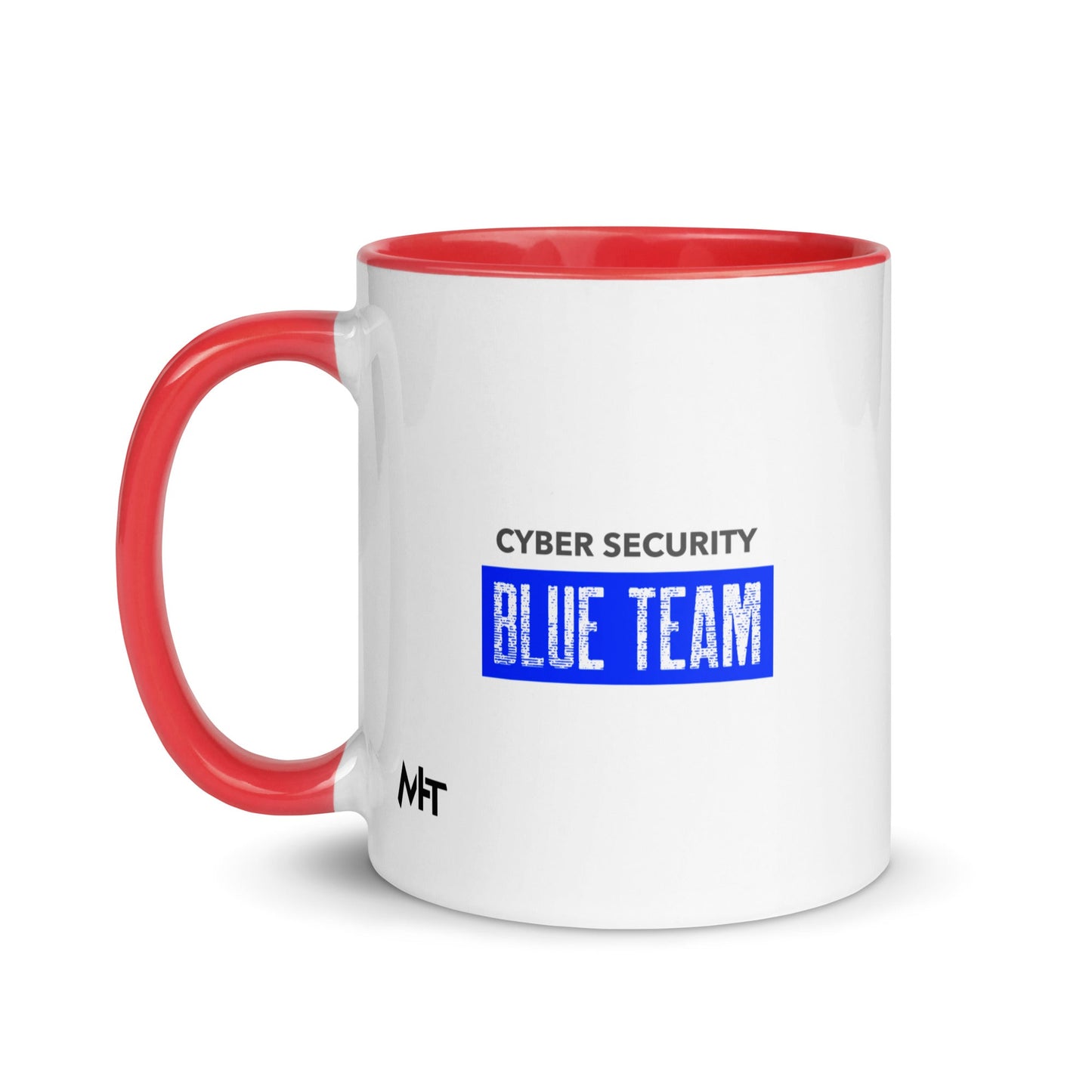 Cyber Security Blue Team V5 - Mug with Color Inside by DarkByteGear