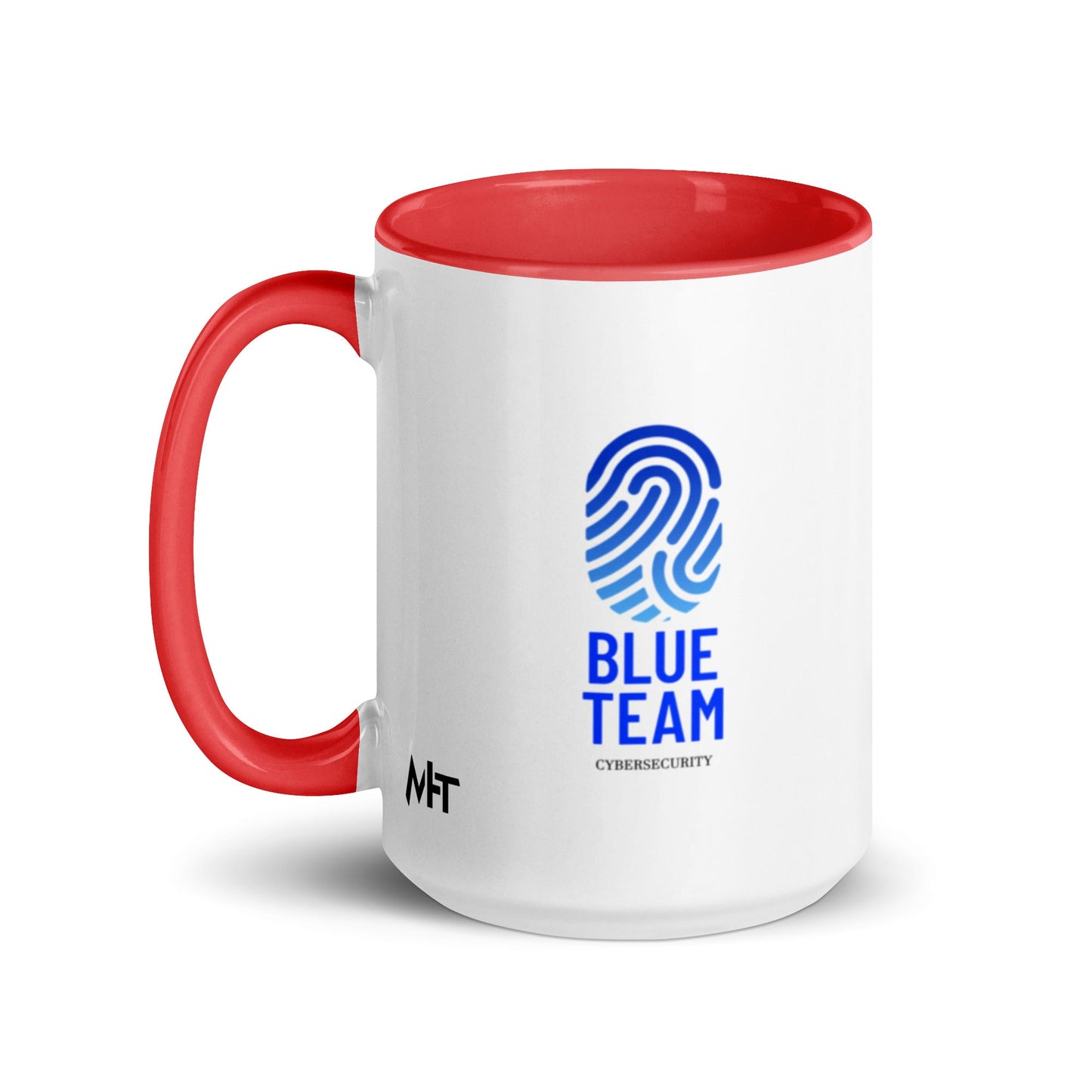Cyber Security Blue Team V2 - Mug with Color Inside by DarkByteGear