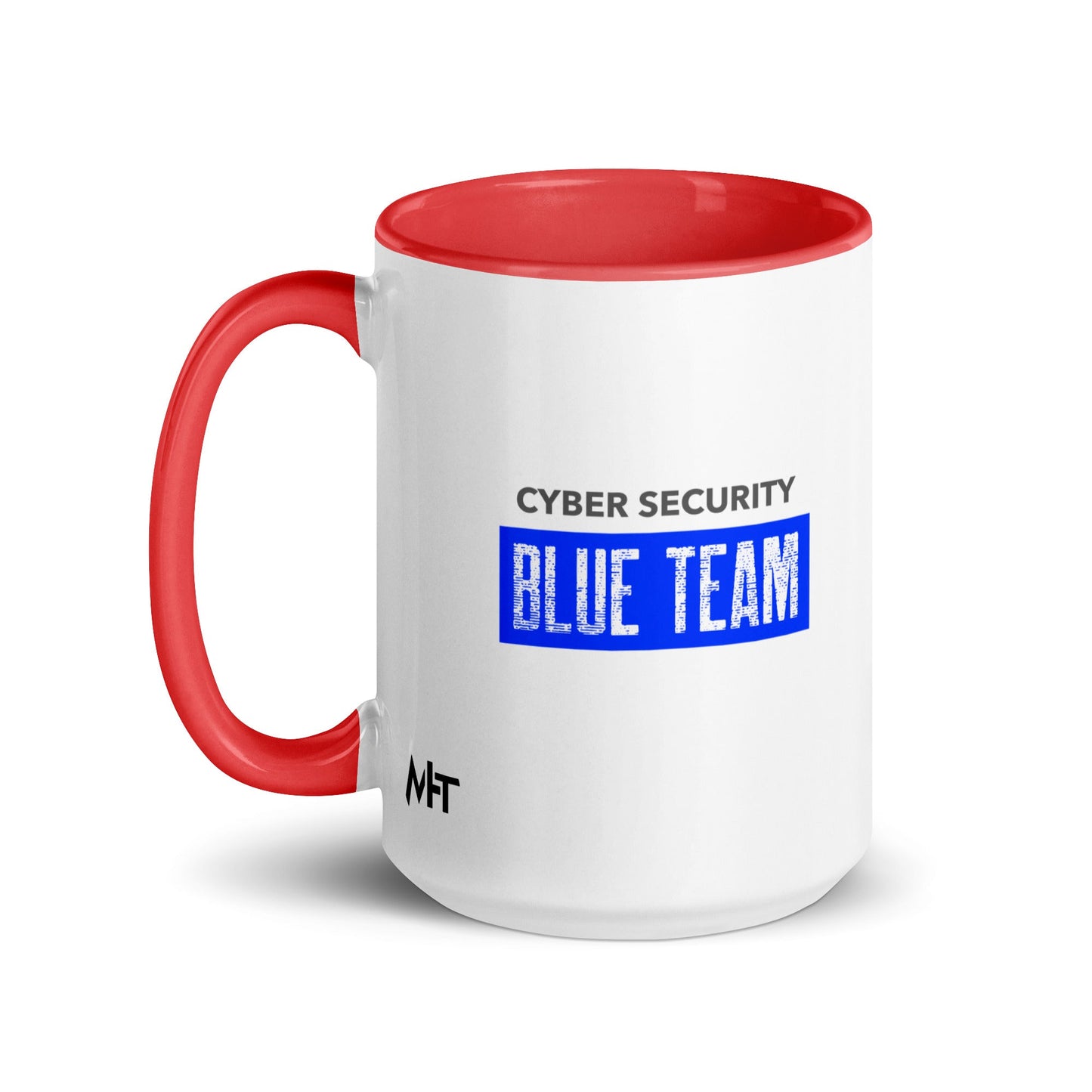 Cyber Security Blue Team V5 - Mug with Color Inside by DarkByteGear