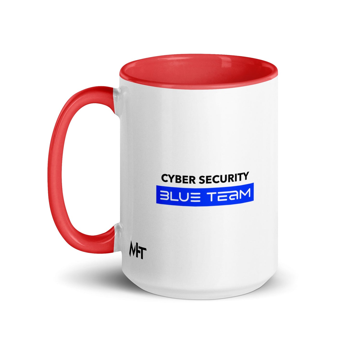 Cyber Security Blue Team V8 - Mug with Color Inside by DarkByteGear