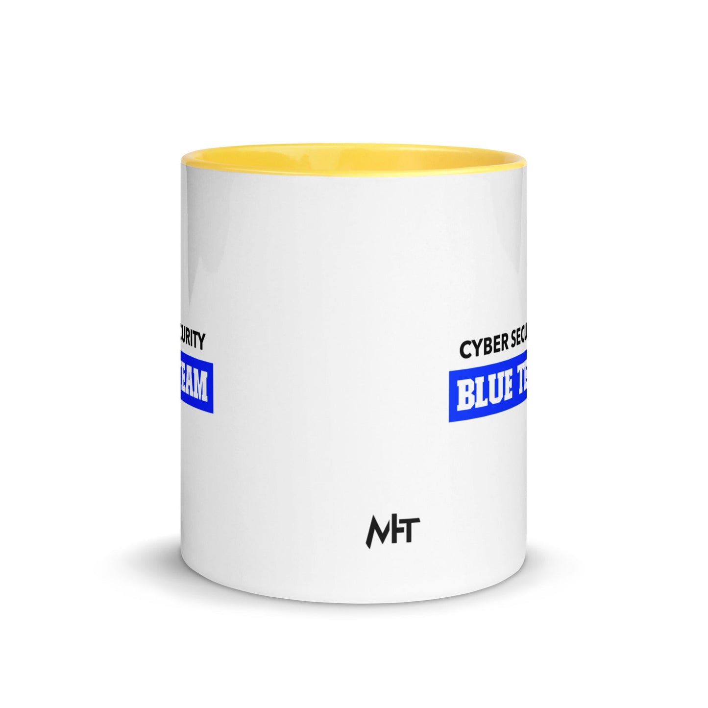 Cyber Security Blue Team V10 - Mug with Color Inside by DarkByteGear