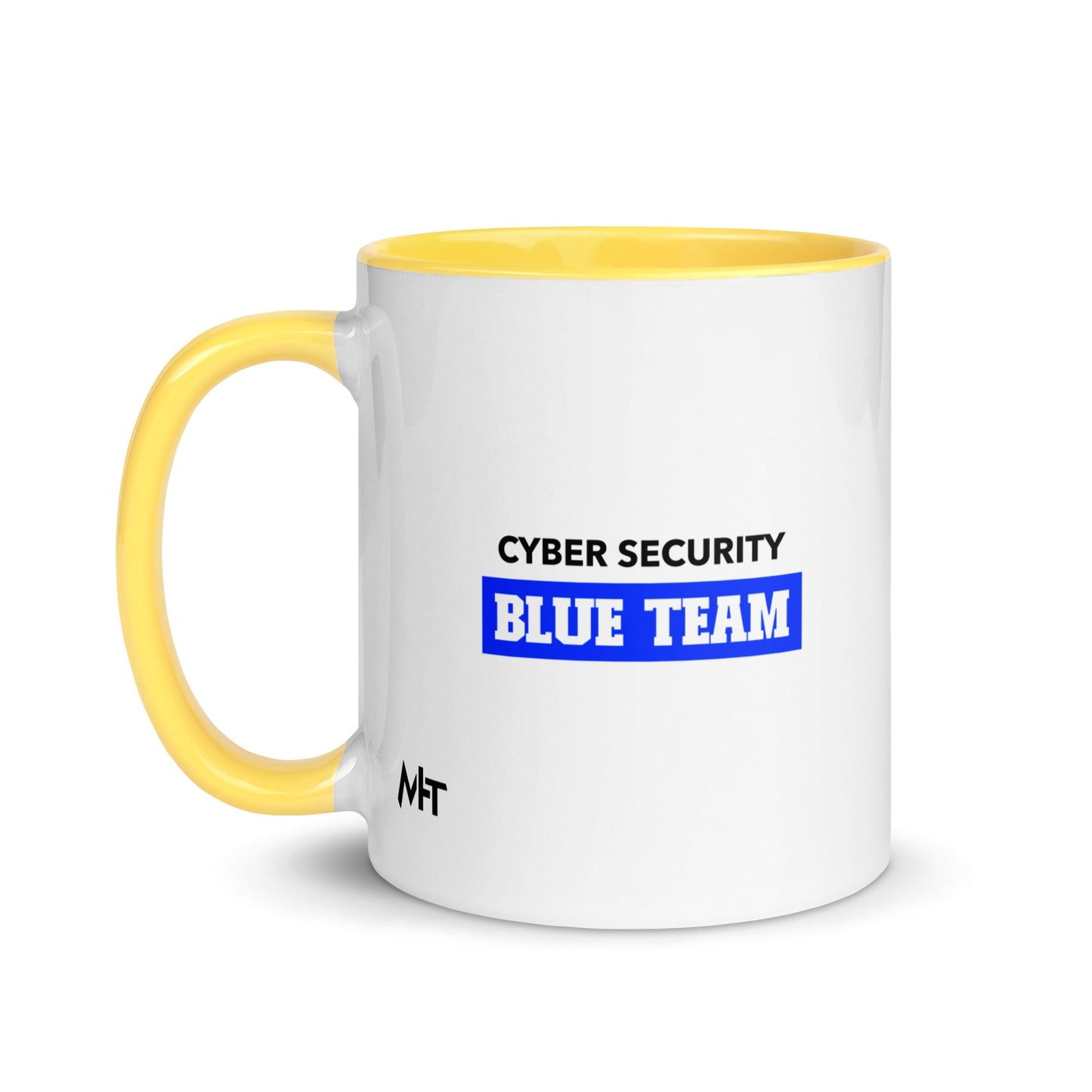 Cyber Security Blue Team V10 - Mug with Color Inside by DarkByteGear