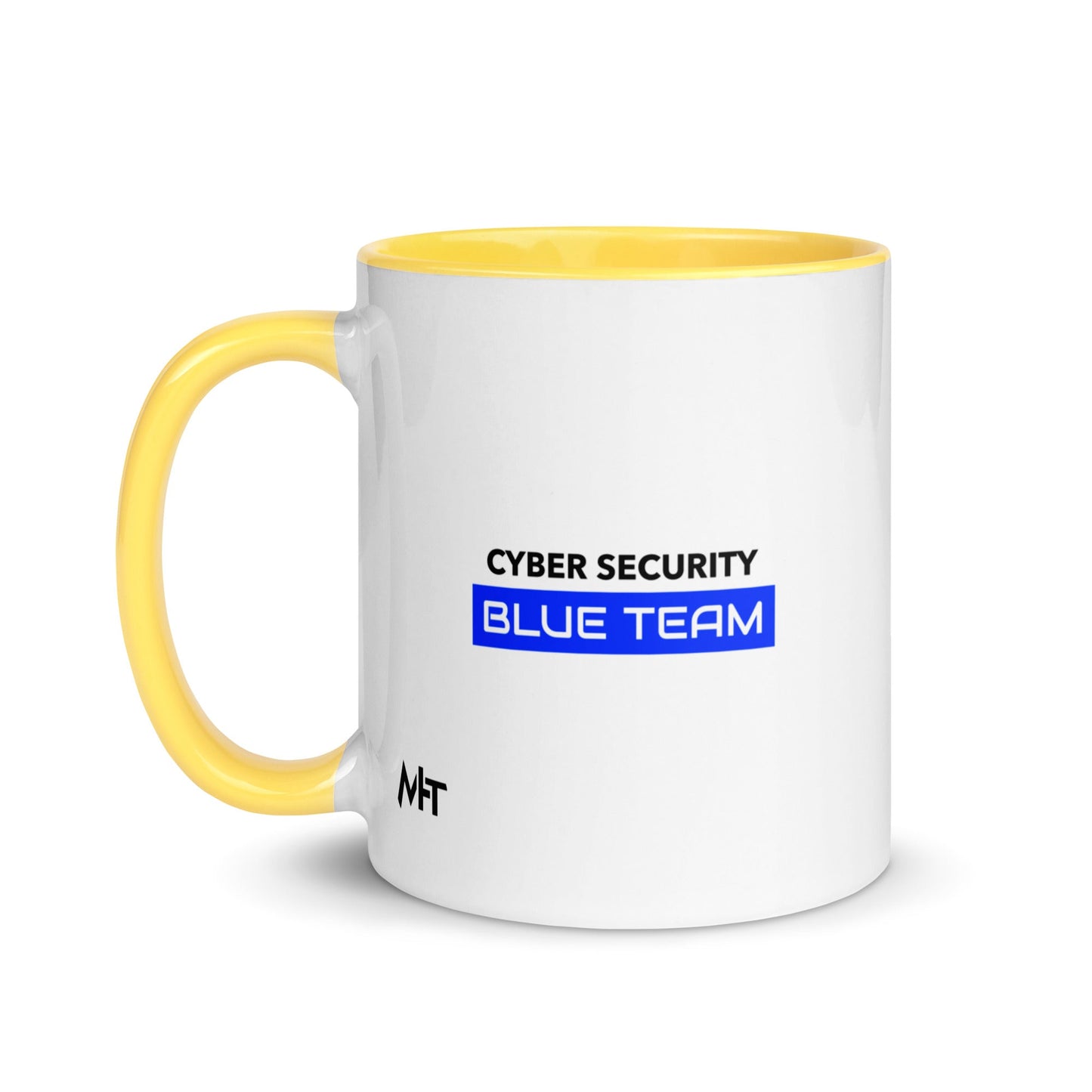 Cyber Security Blue Team V12 - Mug with Color Inside by DarkByteGear