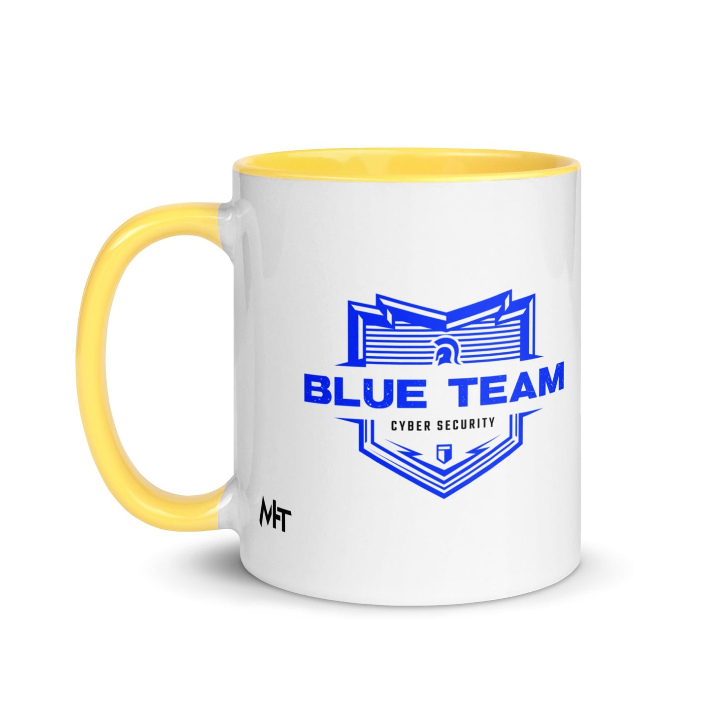 Cyber Security Blue Team V14 - Mug with Color Inside by DarkByteGear