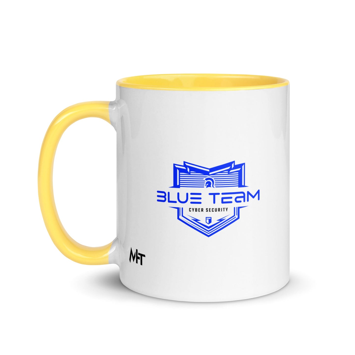 Cyber Security Blue Team V15 - Mug with Color Inside by DarkByteGear