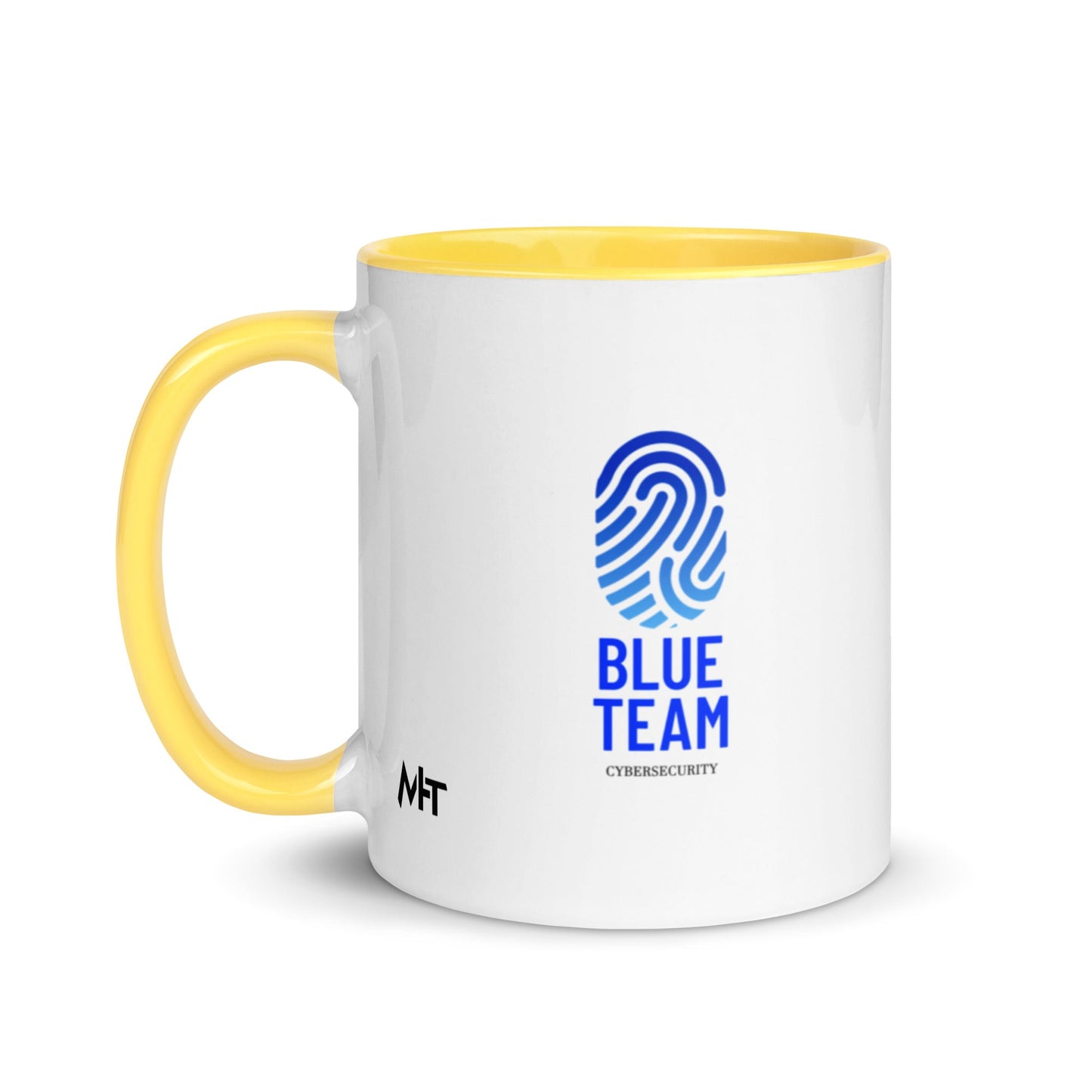 Cyber Security Blue Team V2 - Mug with Color Inside by DarkByteGear
