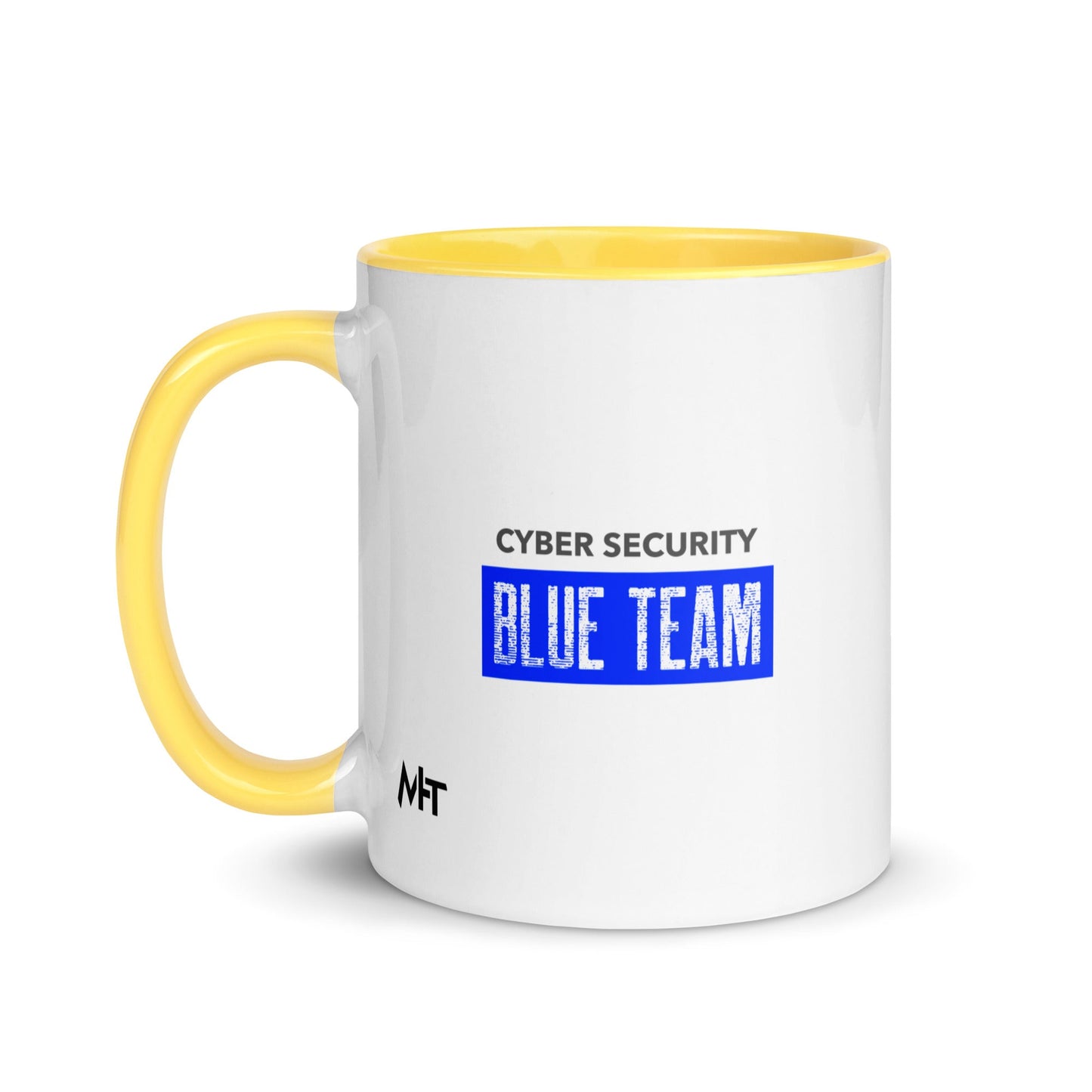 Cyber Security Blue Team V5 - Mug with Color Inside by DarkByteGear
