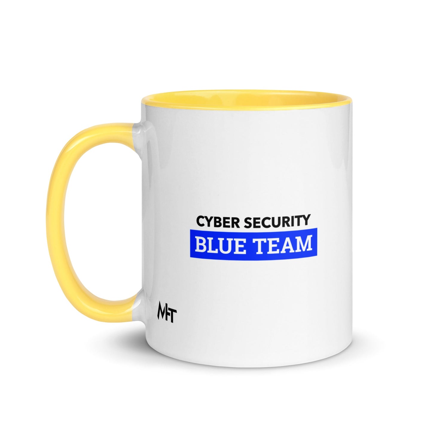 Cyber Security Blue Team V6 - Mug with Color Inside by DarkByteGear