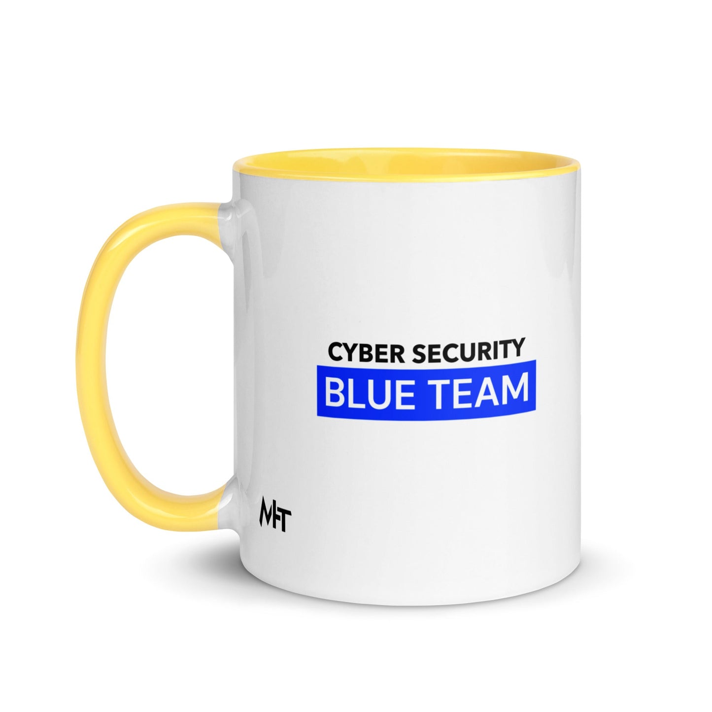 Cyber Security Blue Team V7 - Mug with Color Inside by DarkByteGear