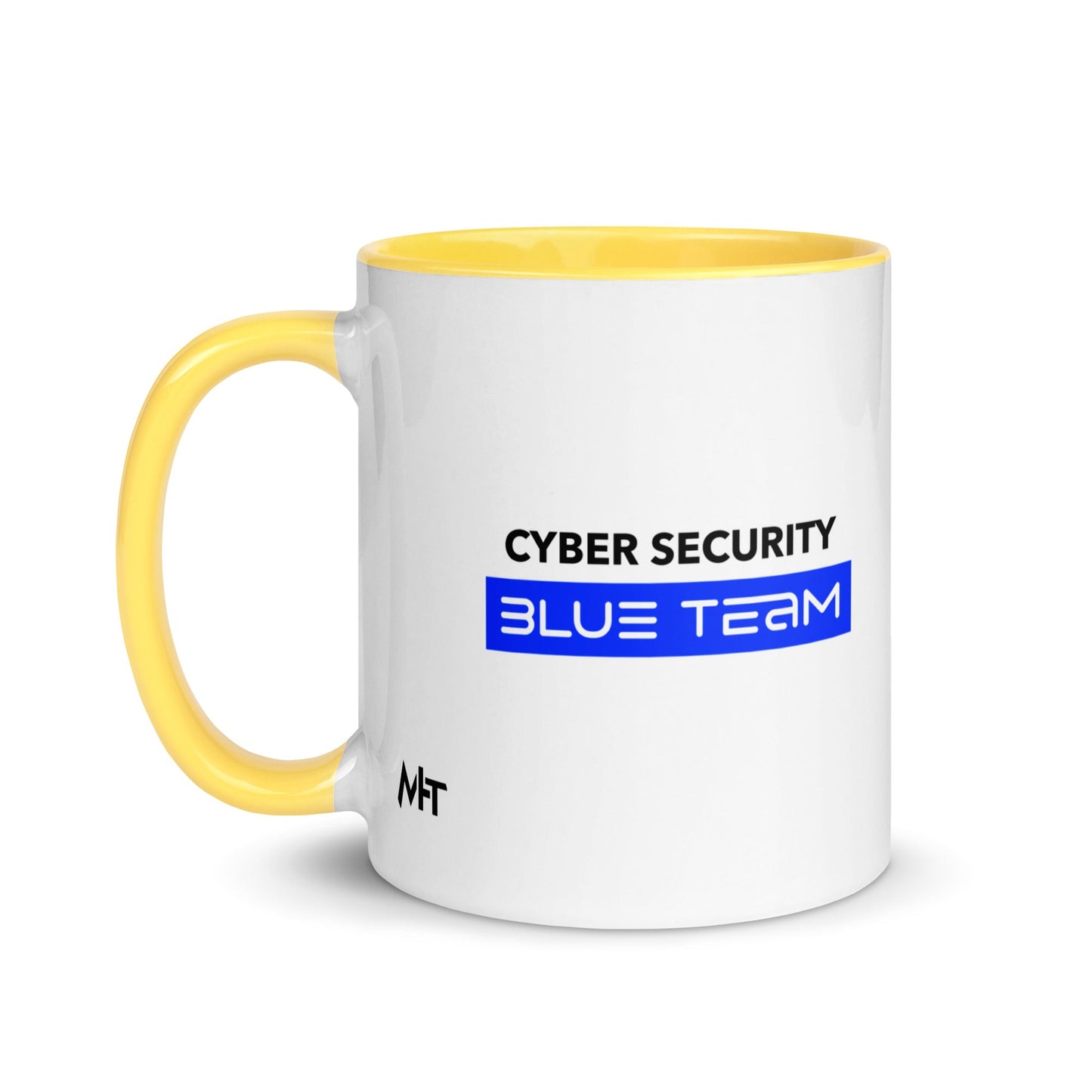 Cyber Security Blue Team V8 - Mug with Color Inside by DarkByteGear