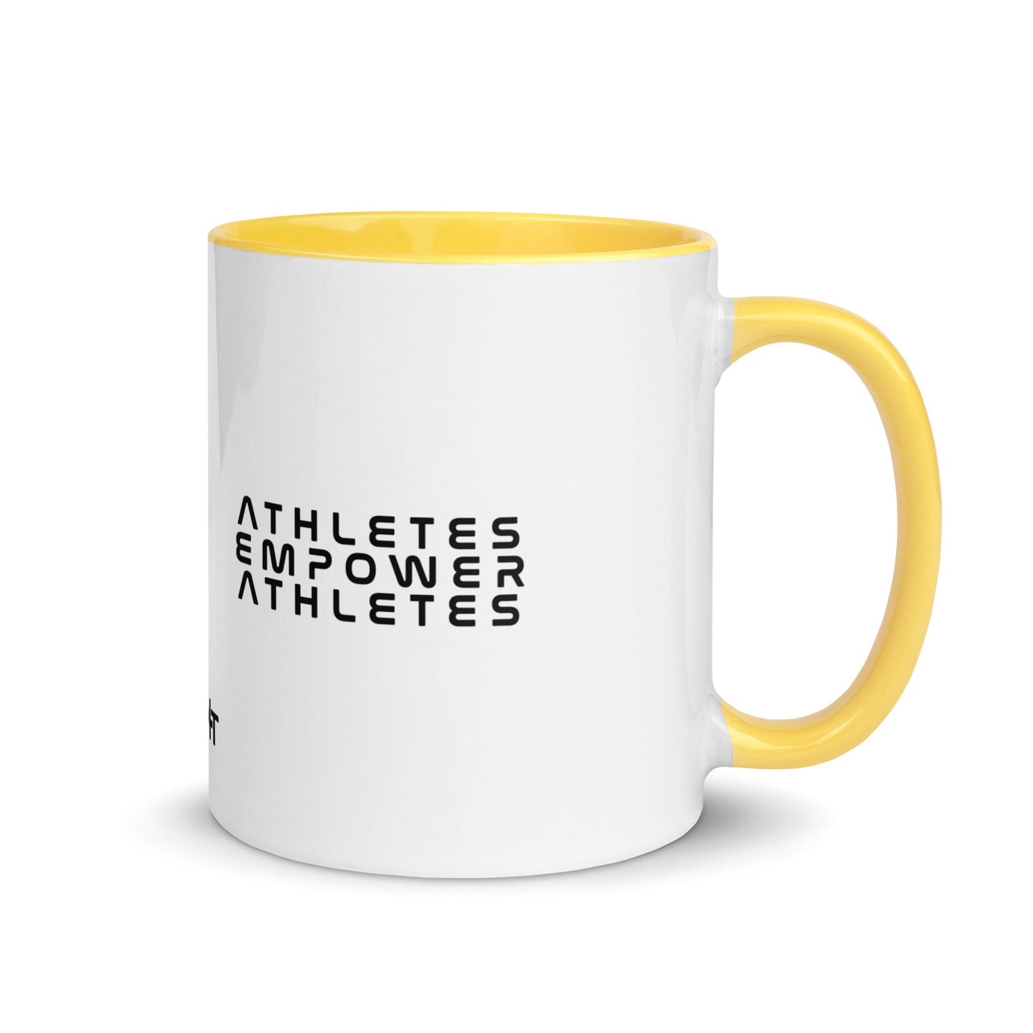 Athletes Empower Athletes - Mug with Color Inside by DarkByteGear