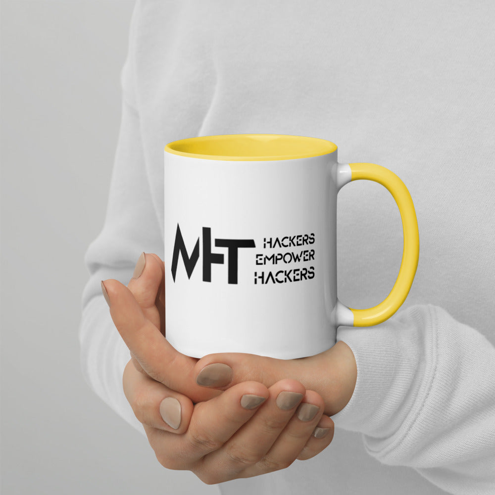 MHT - Hackers Empower Hackers - Mug with Color Inside by DarkByteGear