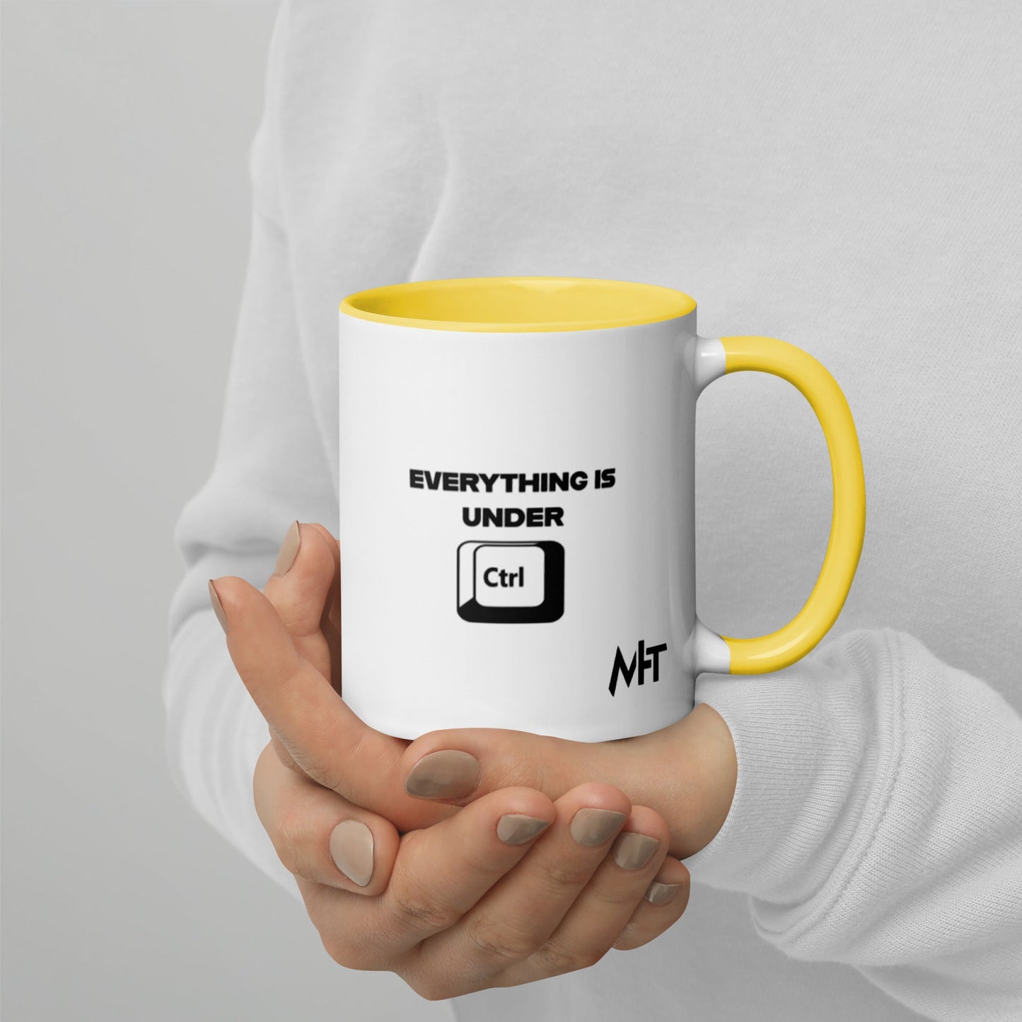 Everything is under Ctrl - Mug with Color Inside by DarkByteGear