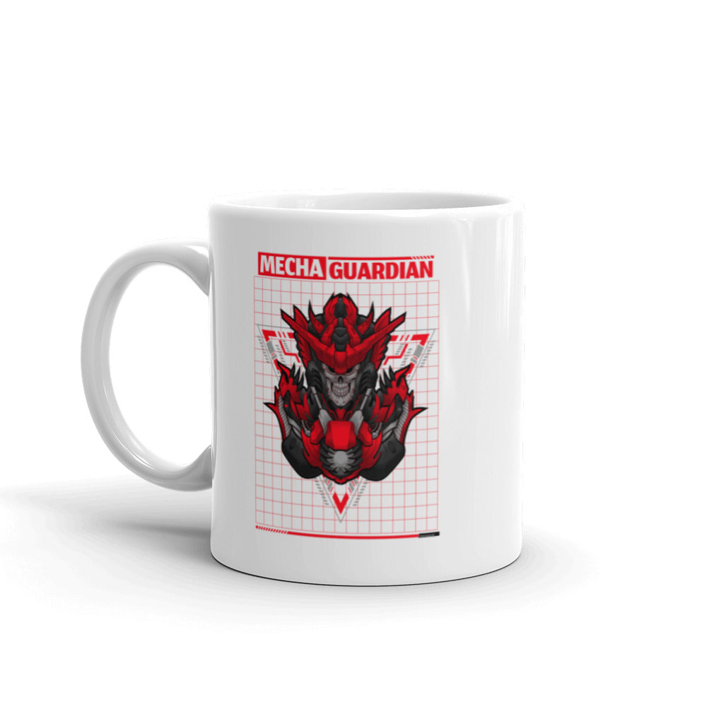 Red Mecha Guardian - Mug by DarkByteGear