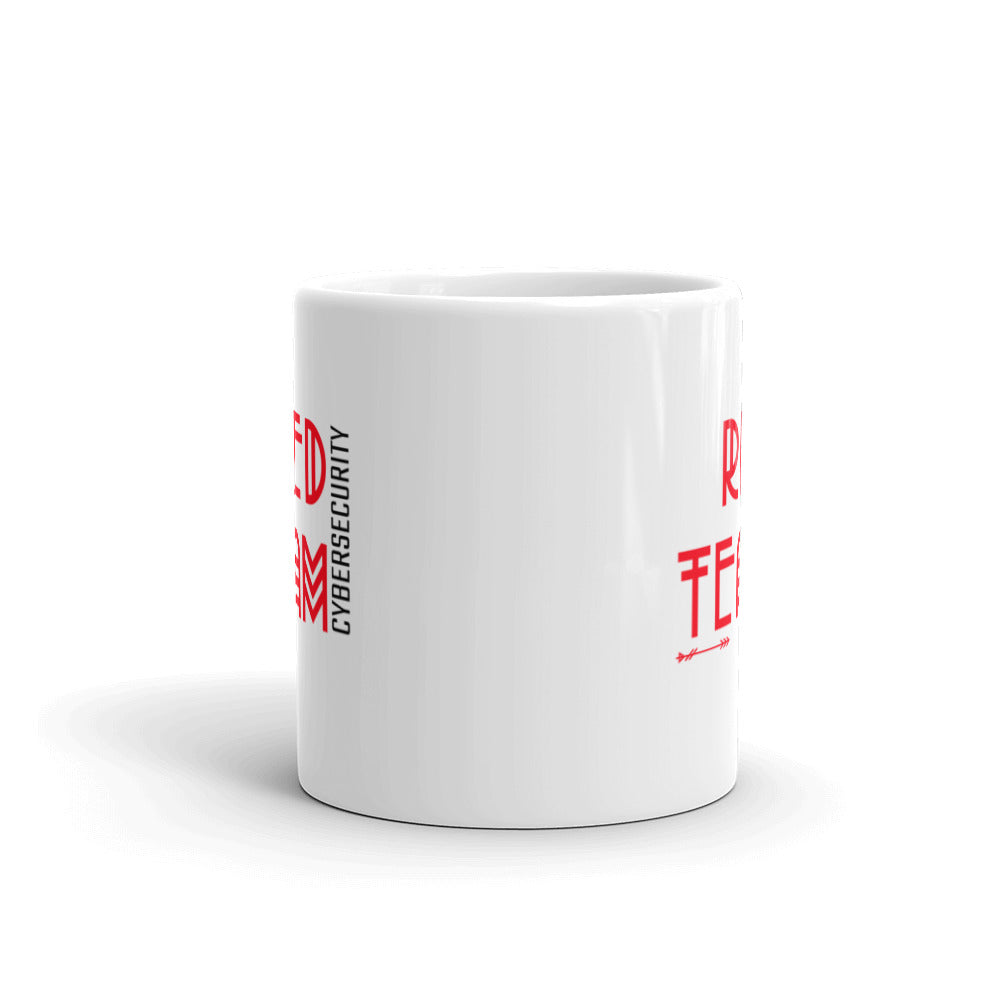 Cyber Security Red Team v5 - White glossy mug by DarkByteGear