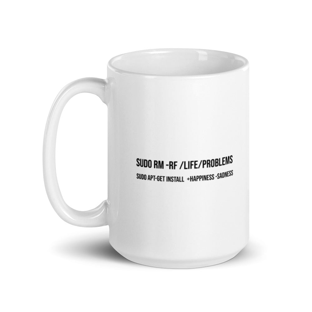 sudo rm -rf lifeproblems - Mug by DarkByteGear
