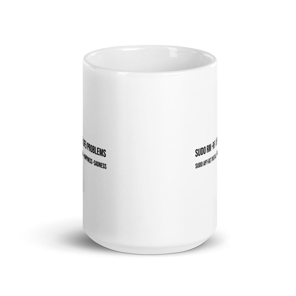 sudo rm -rf lifeproblems - Mug by DarkByteGear