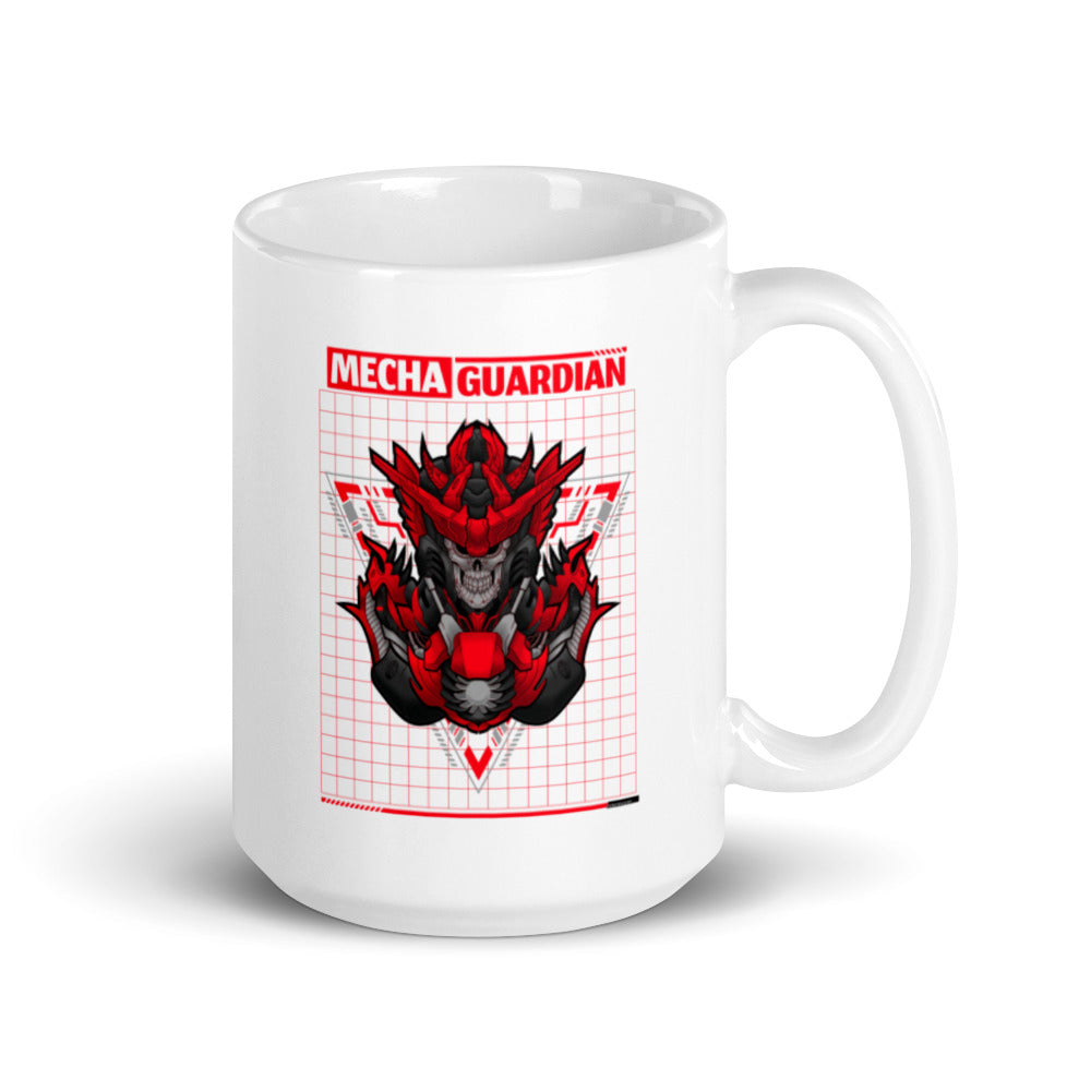 Red Mecha Guardian - Mug by DarkByteGear