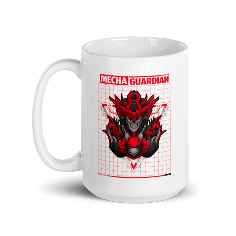 Red Mecha Guardian - Mug by DarkByteGear