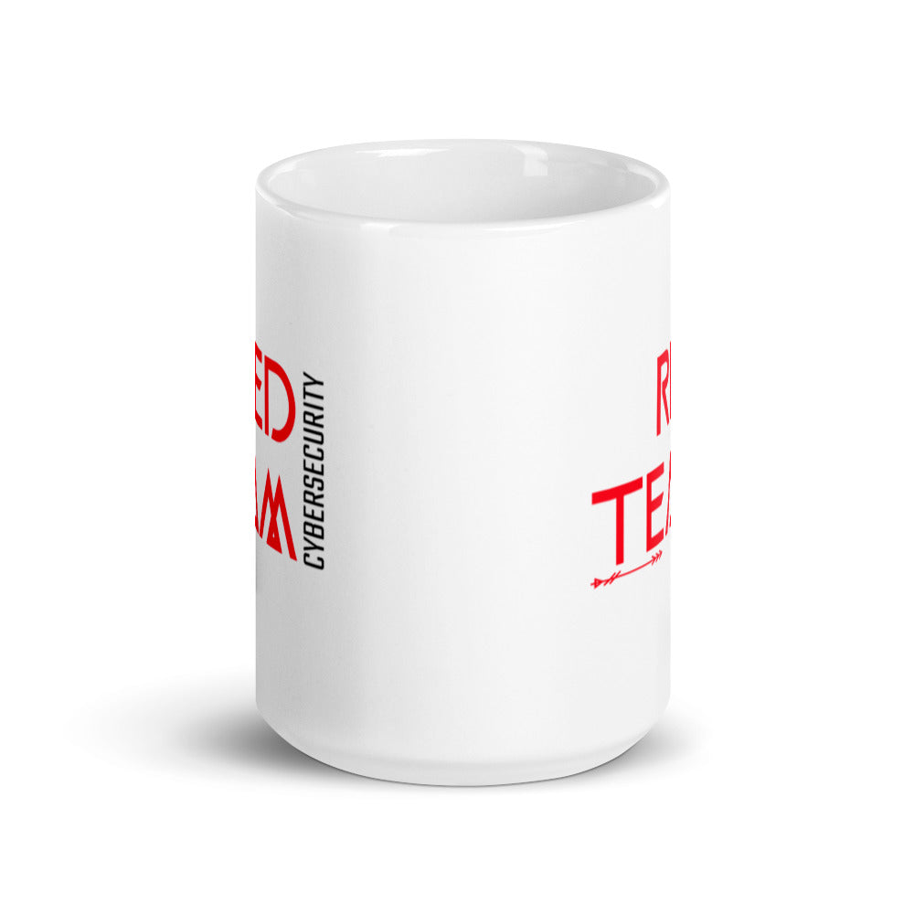 Cyber Security Red Team v4 - White glossy mug by DarkByteGear