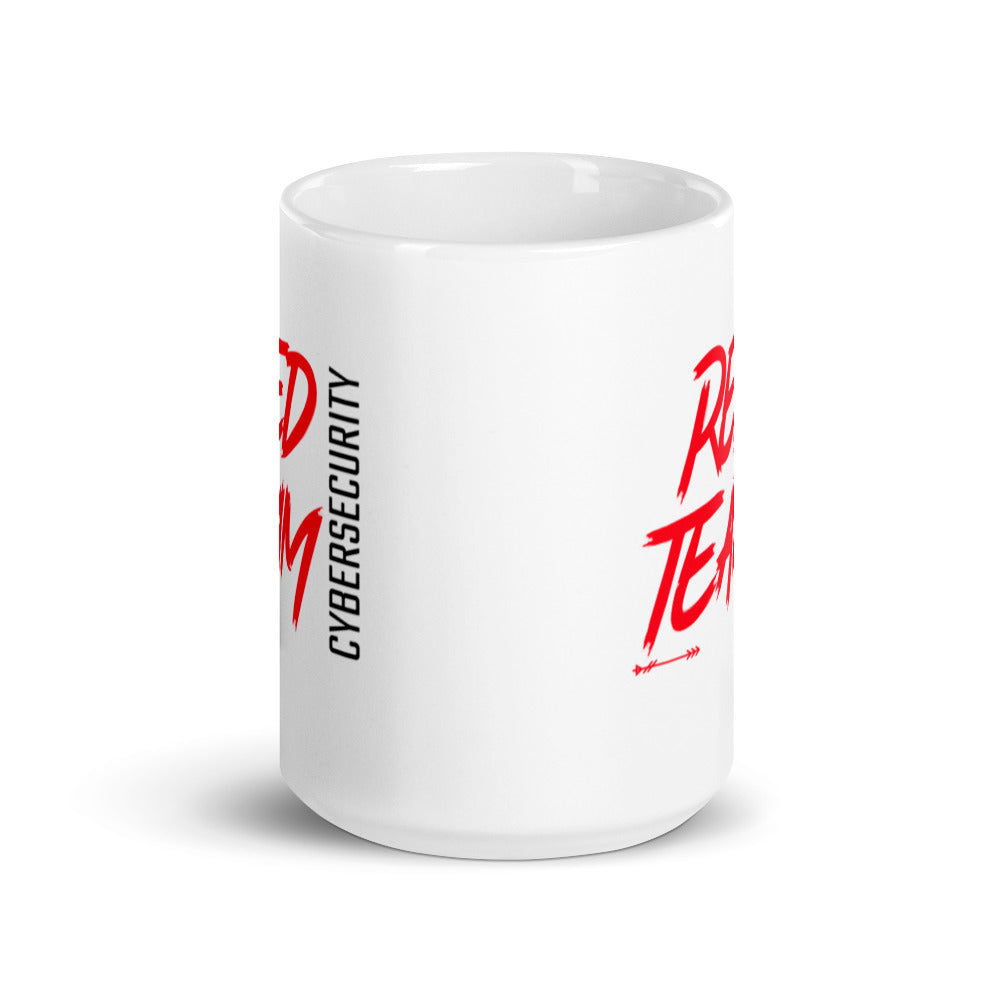 Cyber Security Red Team v6 - White glossy mug by DarkByteGear