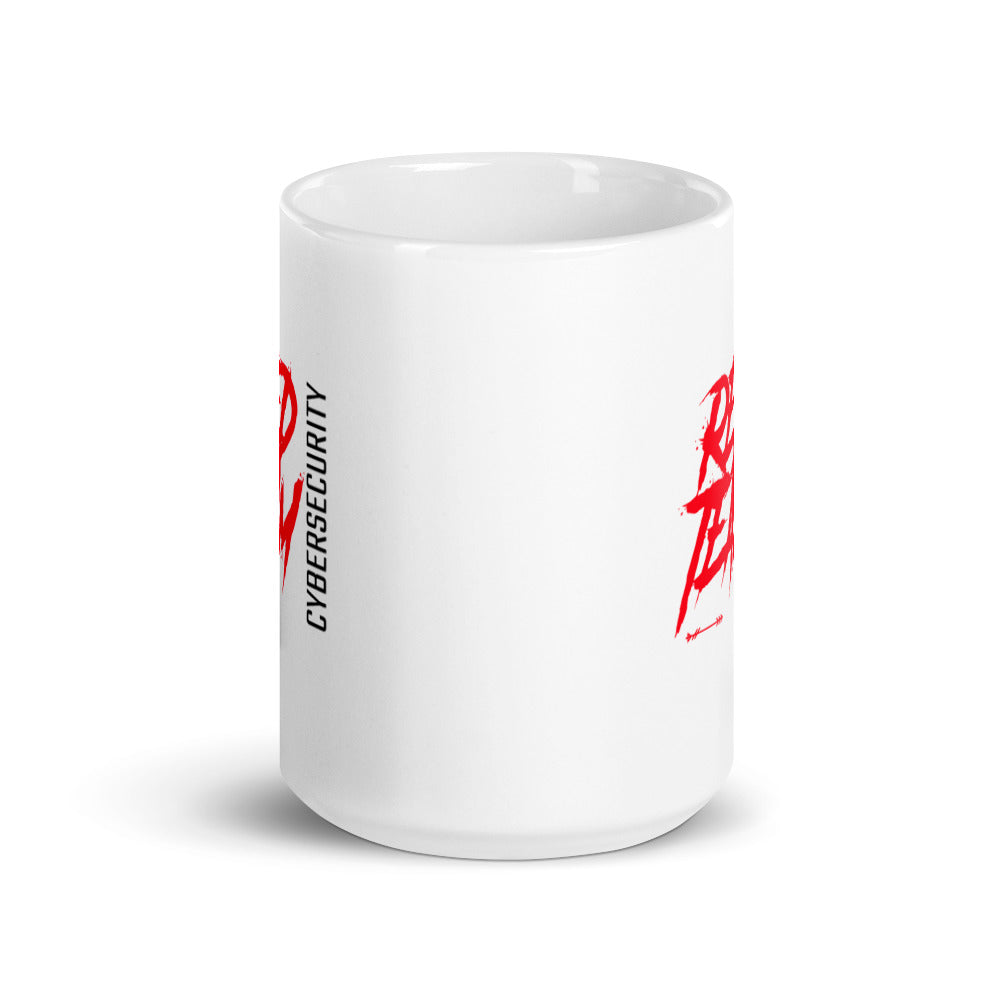 Cyber Security Red Team V10 - White glossy mug by DarkByteGear