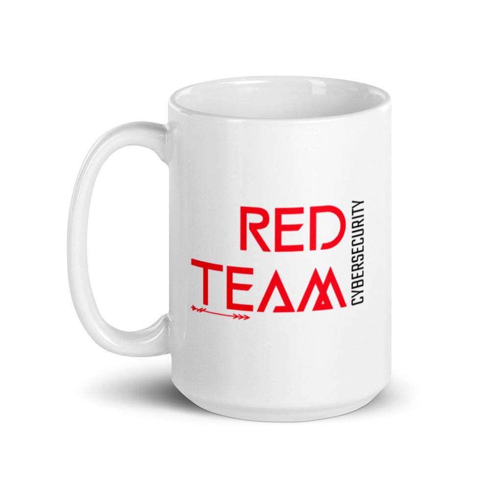 Cyber Security Red Team v4 - White glossy mug by DarkByteGear