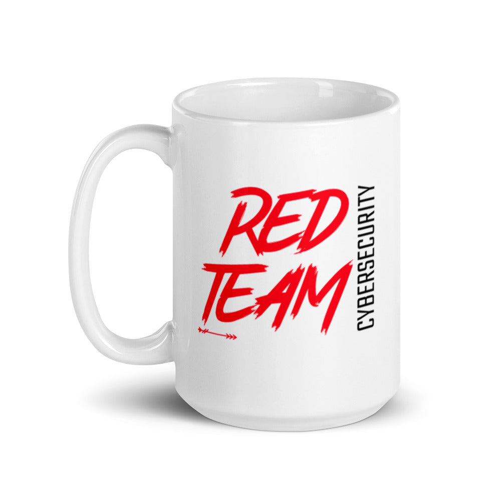 Cyber Security Red Team v6 - White glossy mug by DarkByteGear