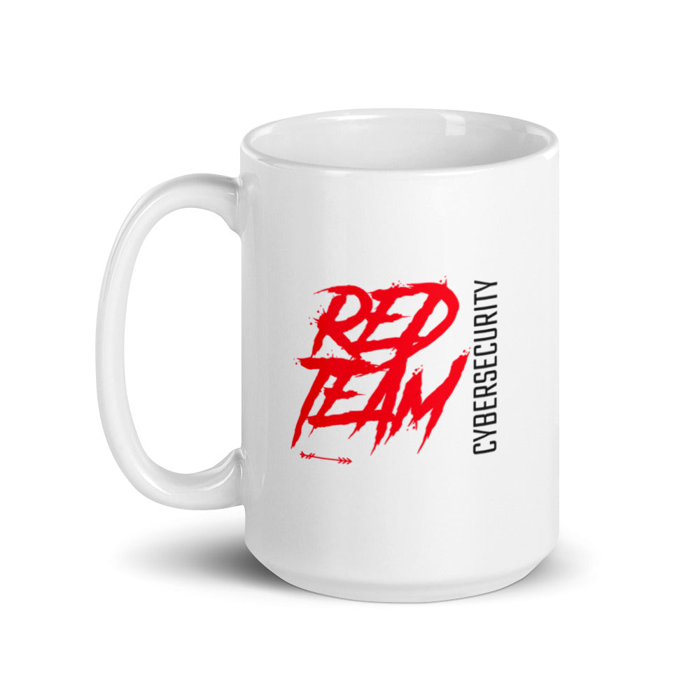 Cyber Security Red Team V10 - White glossy mug by DarkByteGear