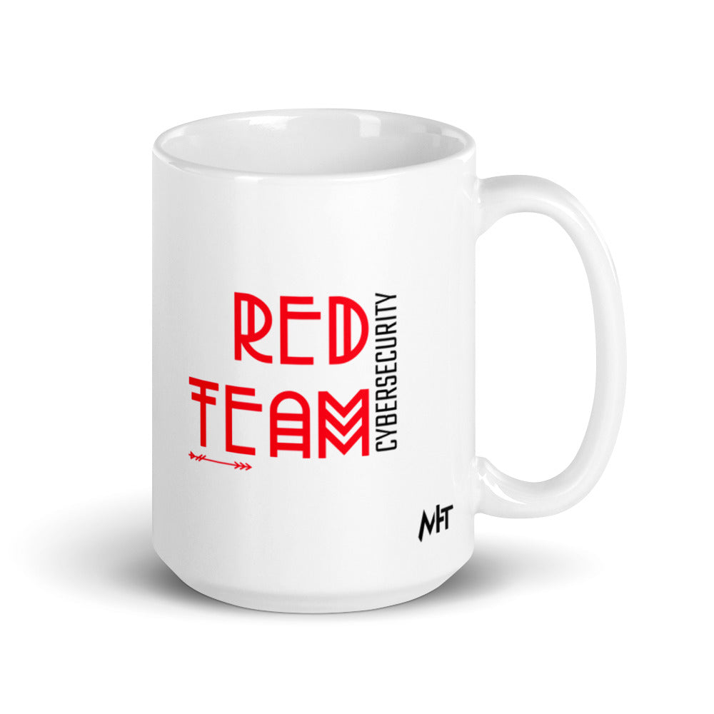 Cyber Security Red Team v5 - White glossy mug by DarkByteGear