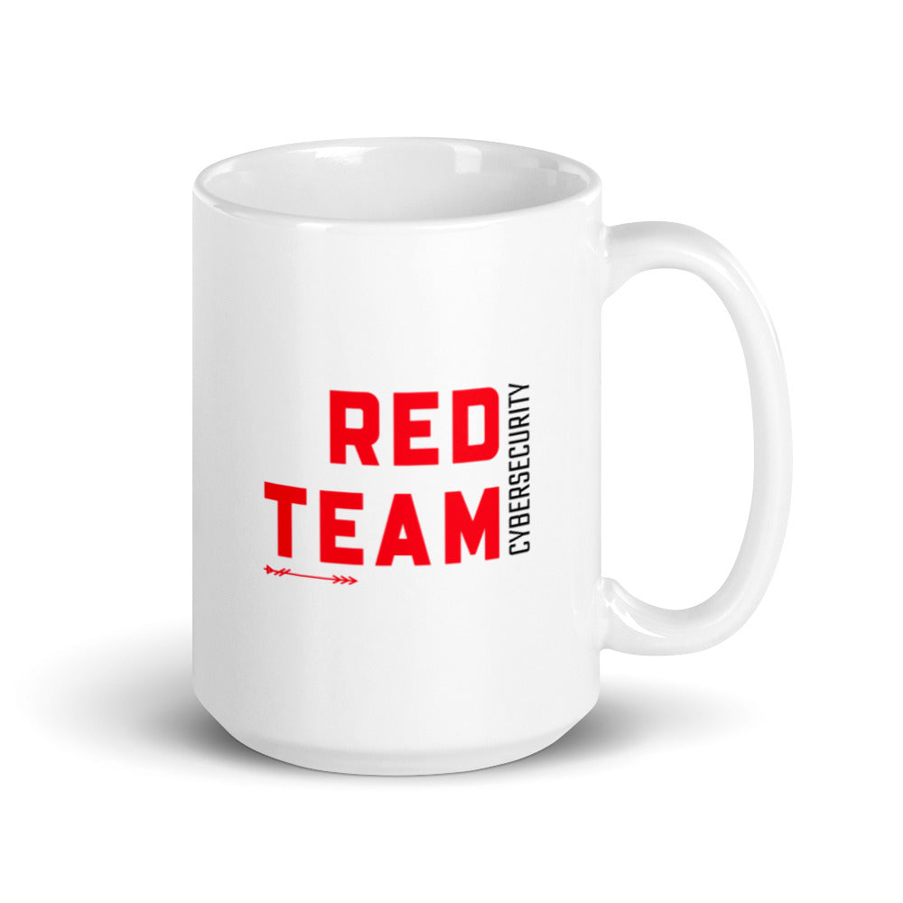 Cyber Security Red Team v7 - White glossy mug by DarkByteGear